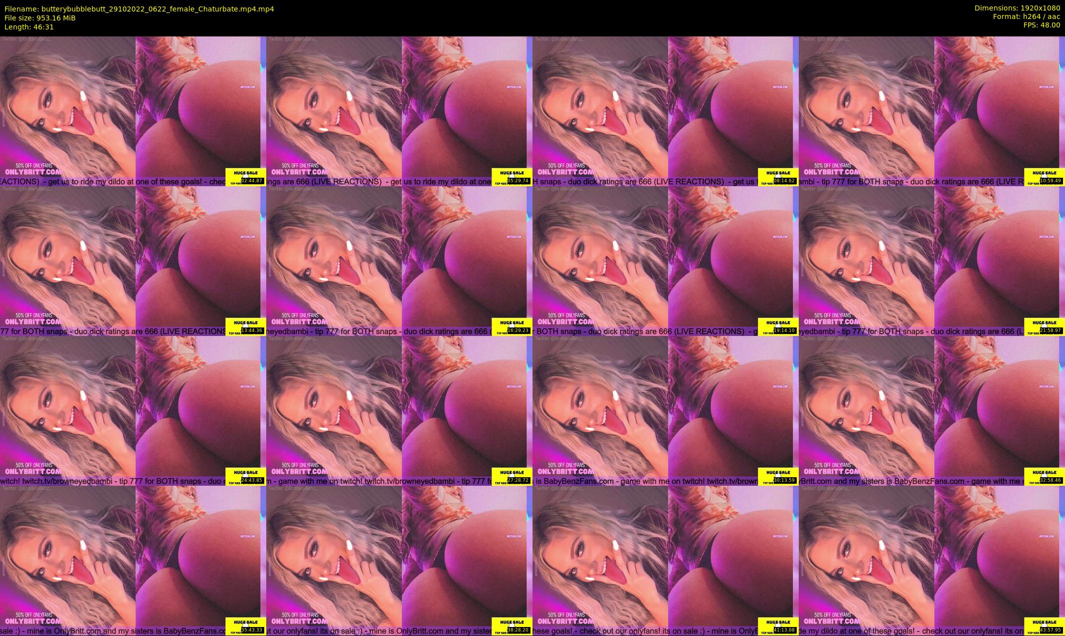 butterybubblebutt — 47 minute Chaturbate couple cam show recording, 1080p, Oct 29, 2022