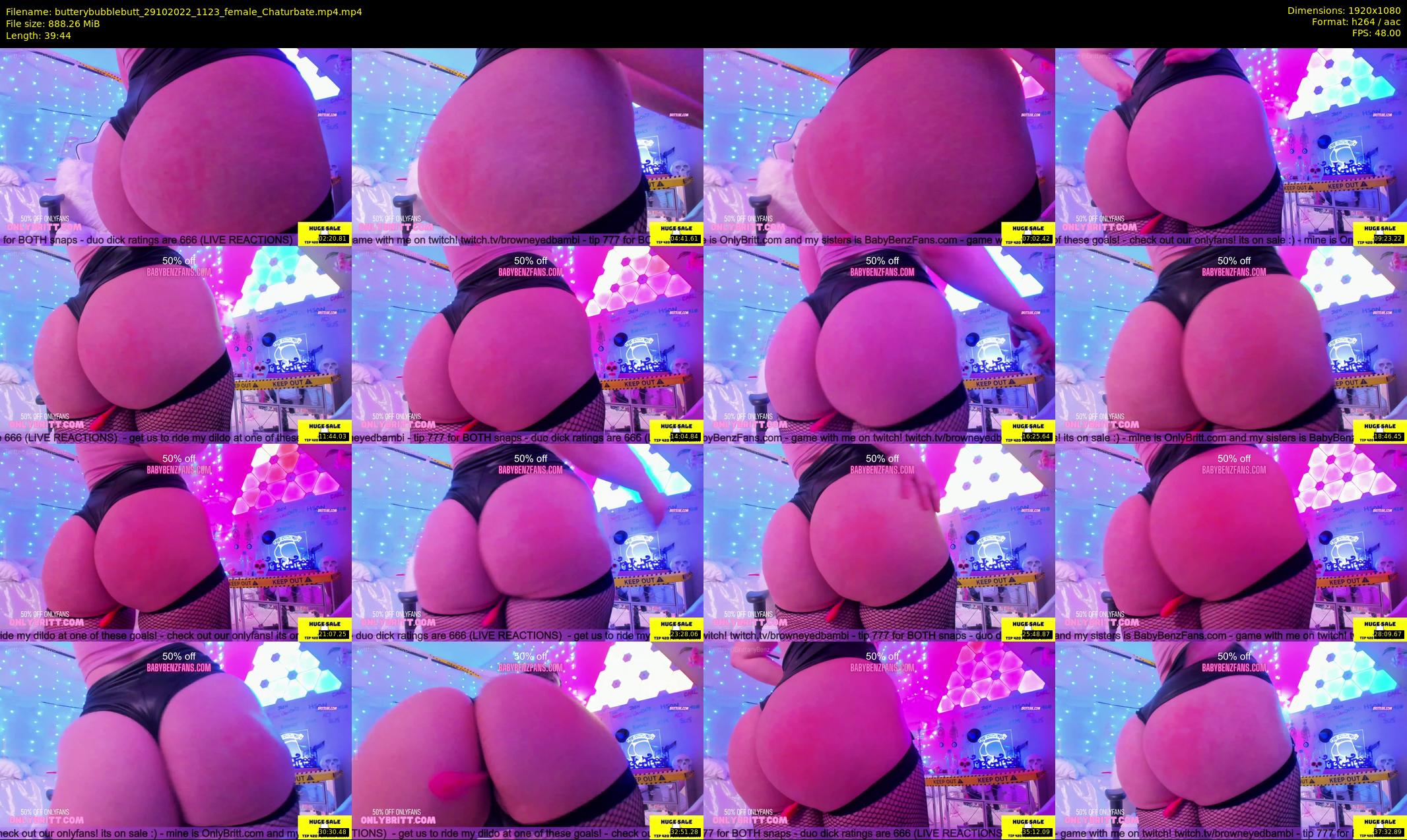 butterybubblebutt — 40 minute Chaturbate couple cam show recording, 1080p, Oct 29, 2022