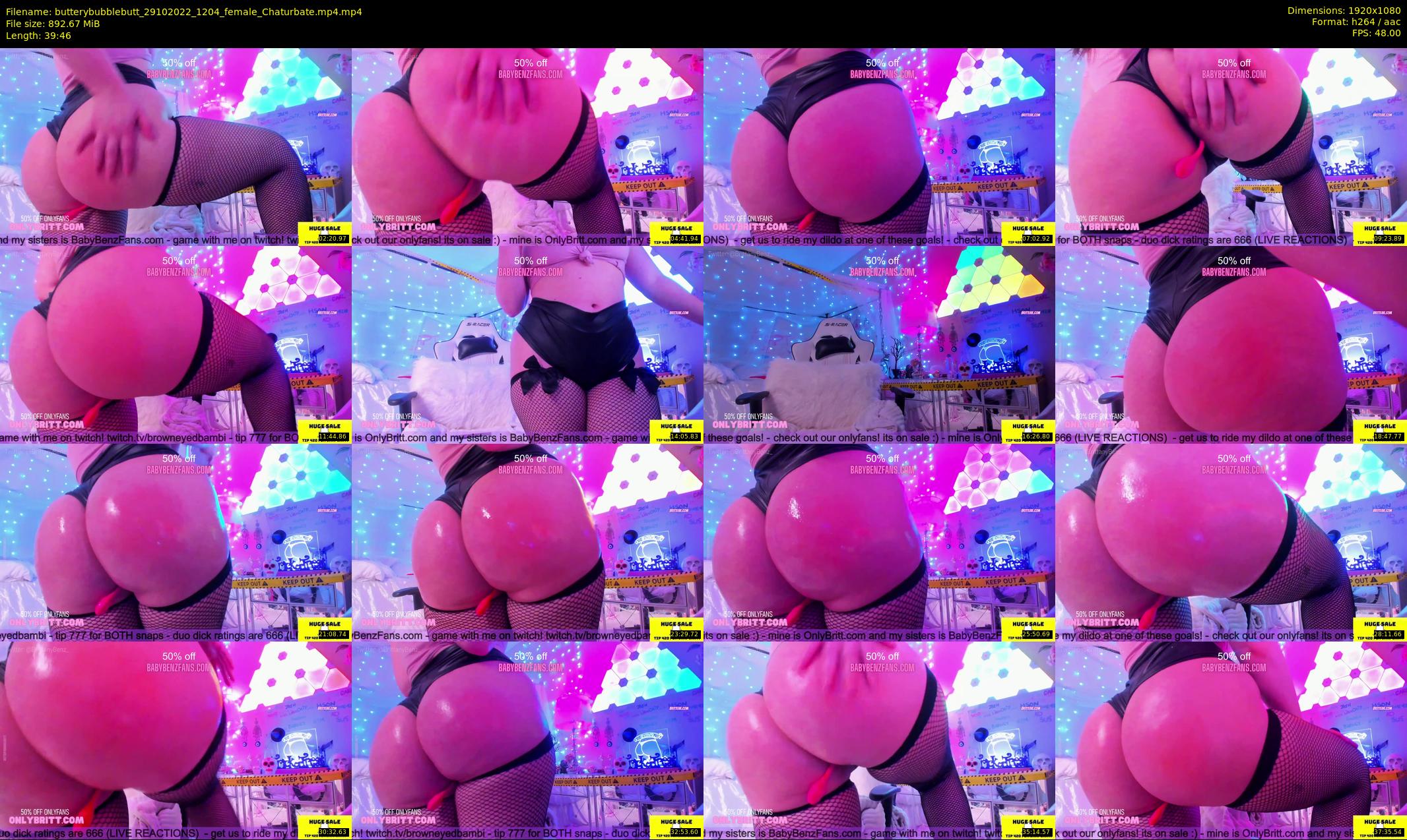 butterybubblebutt — 40 minute Chaturbate couple cam show recording, 1080p, Oct 29, 2022