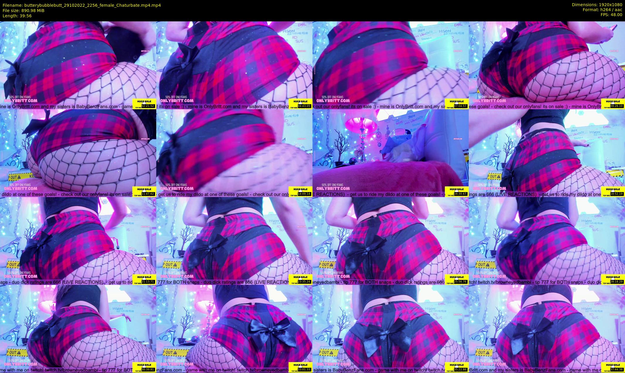 butterybubblebutt — 40 minute Chaturbate couple cam show recording, 1080p, Oct 29, 2022