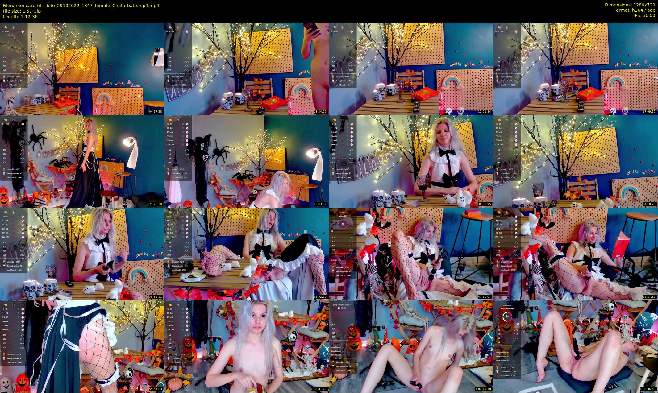 careful_i_bite — 73 minute Chaturbate female cam show recording, 720p, Oct 29, 2022