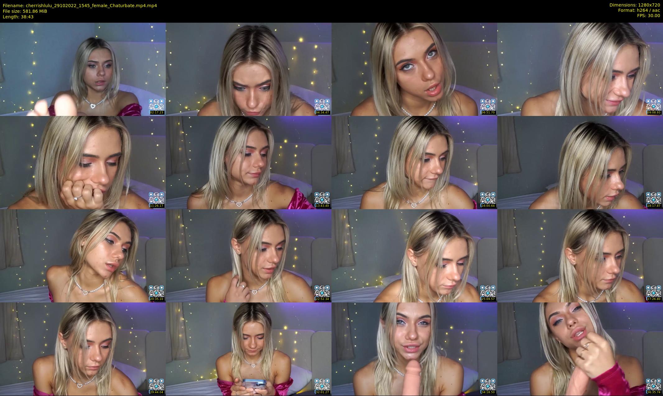cherrishlulu — 39 minute Chaturbate female cam show recording, 720p, Oct 29, 2022