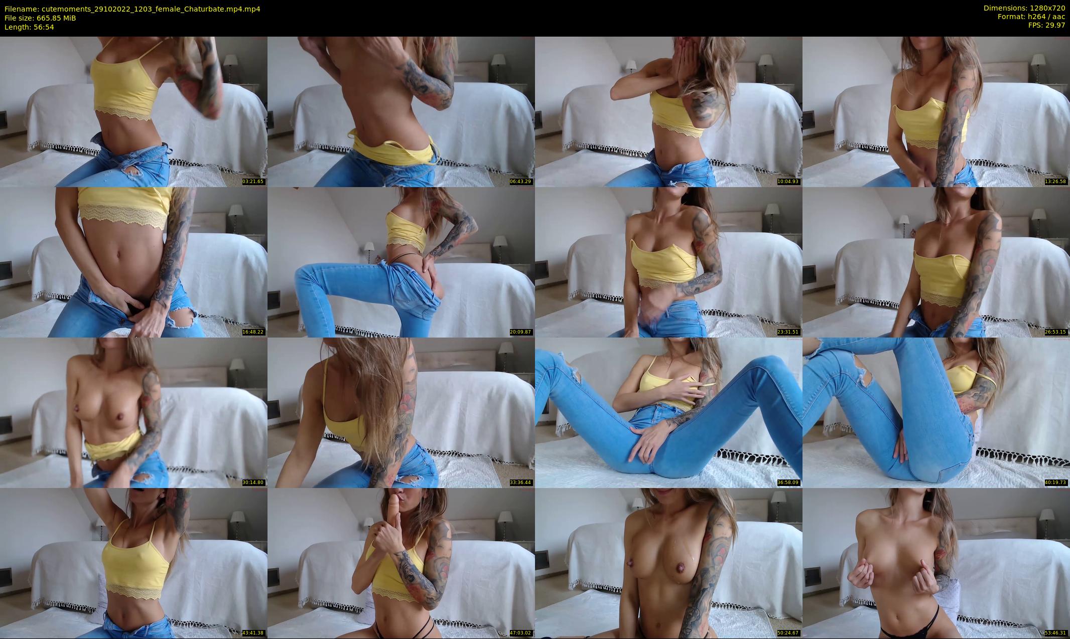 cutemoments — 57 minute Chaturbate female cam show recording, 720p, Oct 29, 2022