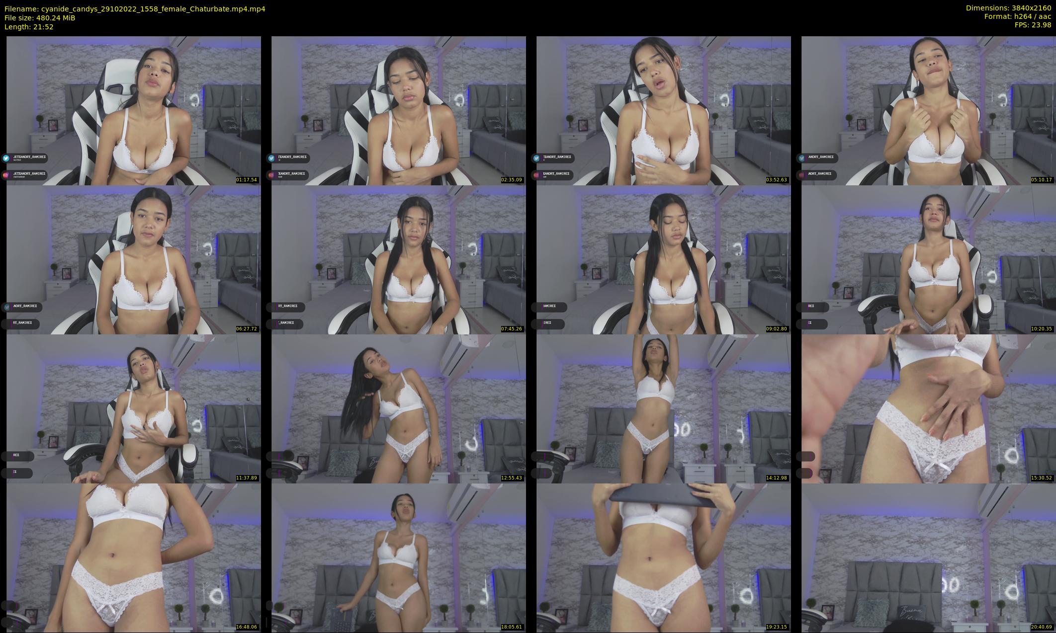 cyanide_candys — 22 minute Chaturbate female cam show recording, 4K, Oct 29, 2022
