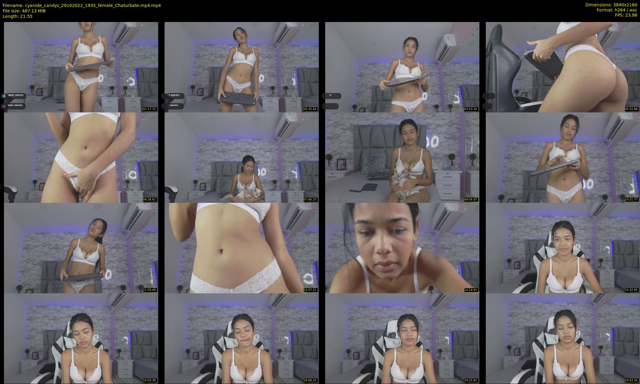 cyanide_candys — 22 minute Chaturbate female cam show recording, 4K, Oct 29, 2022