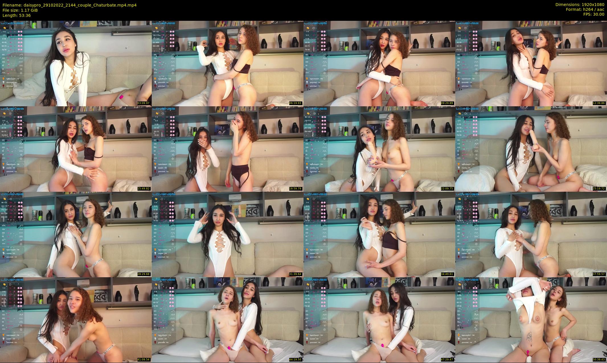 daisypro — 54 minute Chaturbate couple cam show recording, 1080p, Oct 29, 2022
