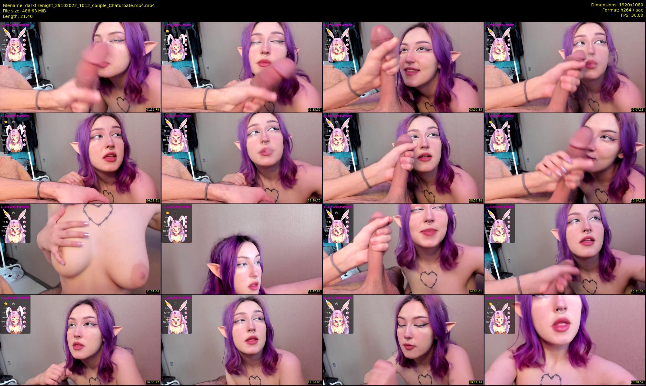 darkfirenight — 22 minute Chaturbate couple cam show recording, 1080p, Oct 29, 2022