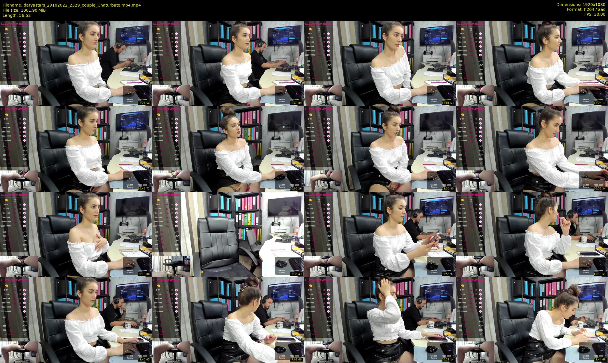 daryastars — 57 minute Chaturbate couple cam show recording, 1080p, Oct 29, 2022