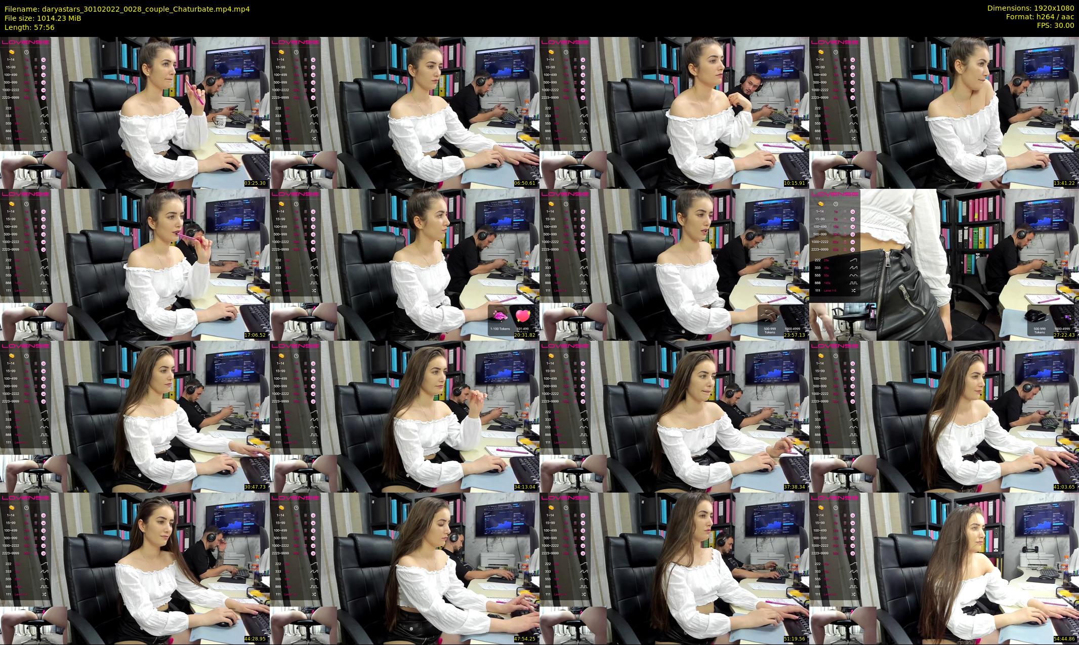 daryastars — 58 minute Chaturbate couple cam show recording, 1080p, Oct 30, 2022
