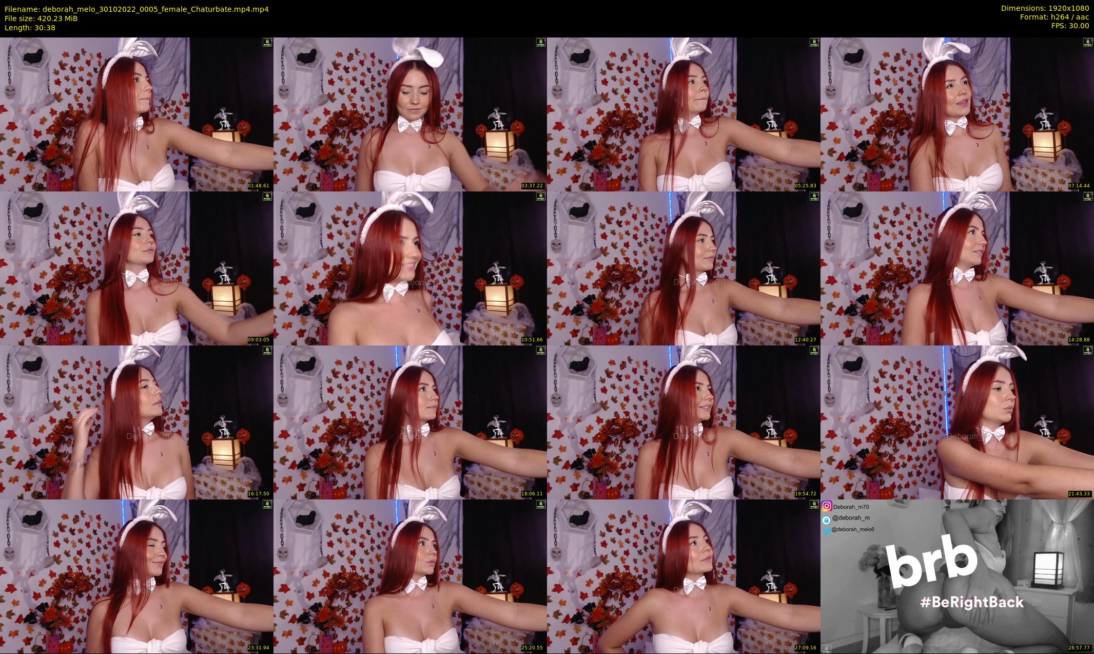 deborah_melo — 31 minute Chaturbate female cam show recording, 1080p, Oct 30, 2022