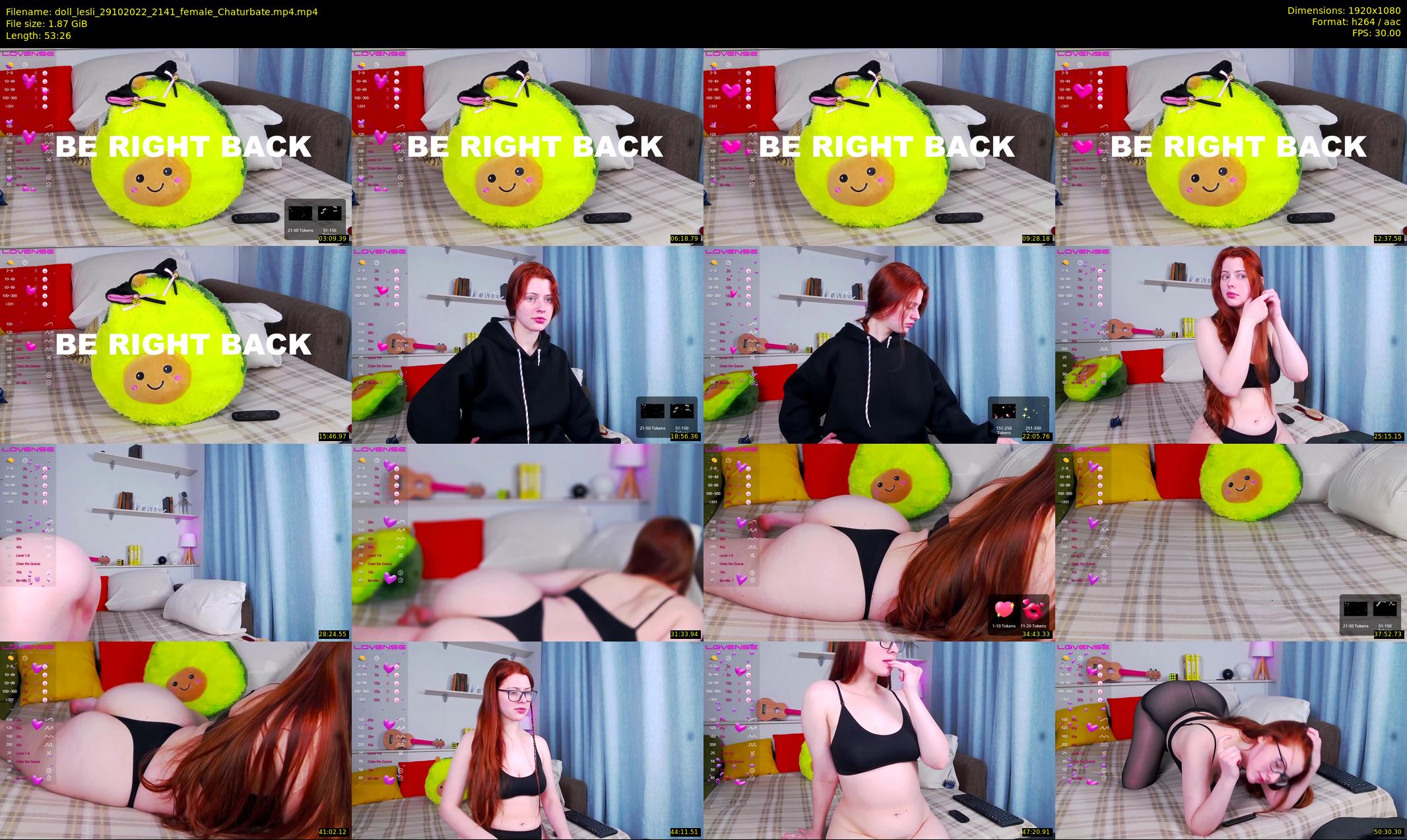 doll_lesli — 54 minute Chaturbate female cam show recording, 1080p, Oct 29, 2022