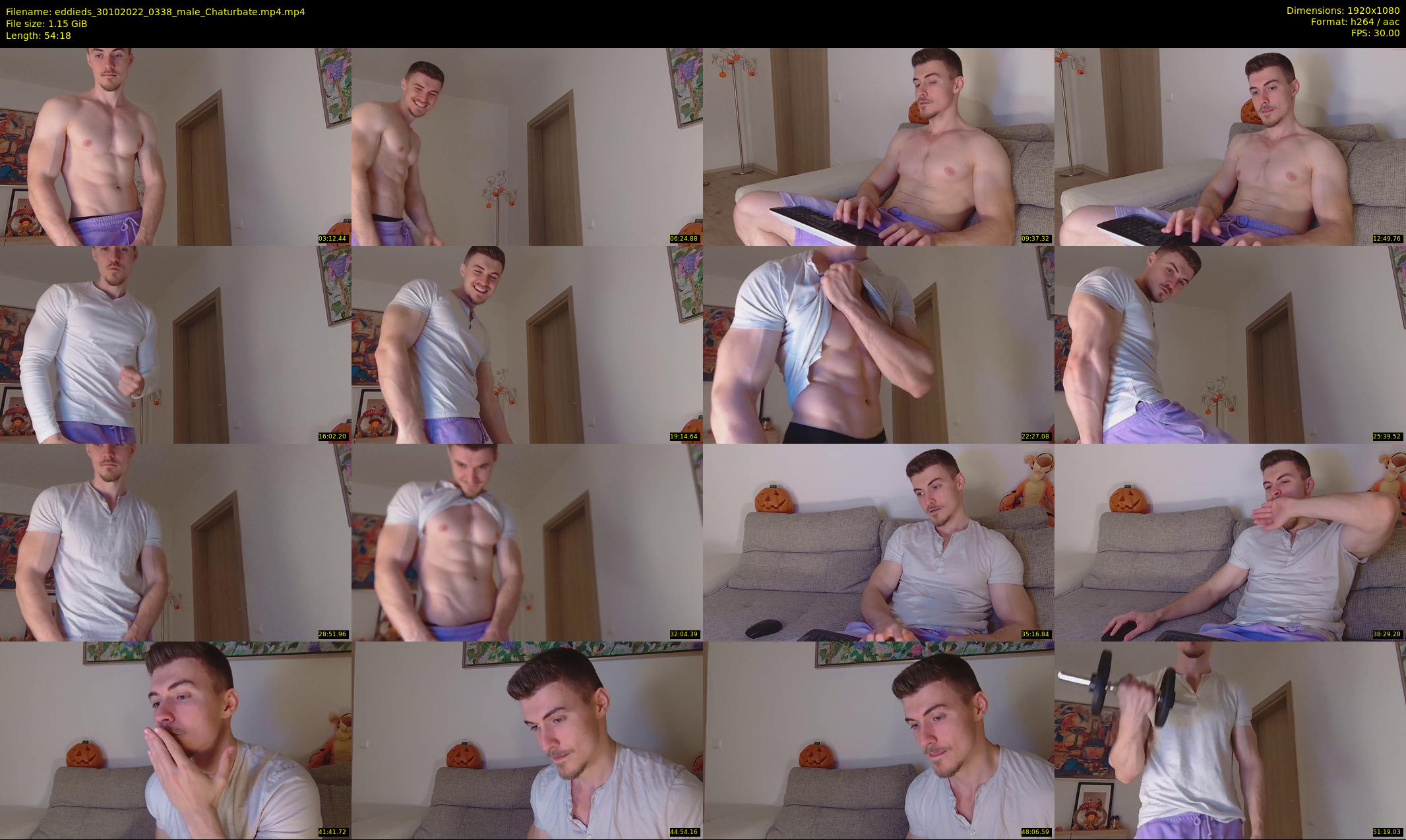eddieds — 55 minute Chaturbate male cam show recording, 1080p, Oct 30, 2022