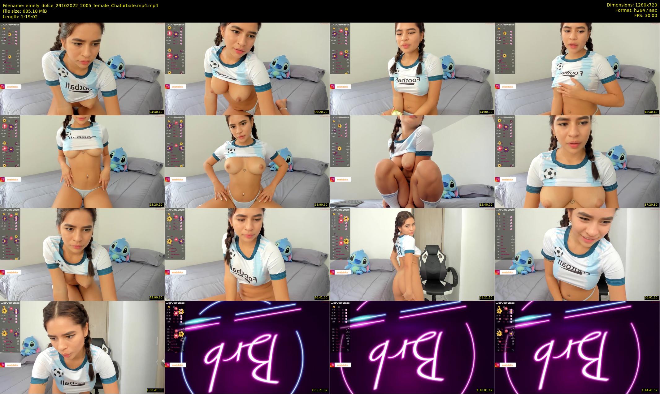 emely_dolce — 80 minute Chaturbate female cam show recording, 720p, Oct 29, 2022