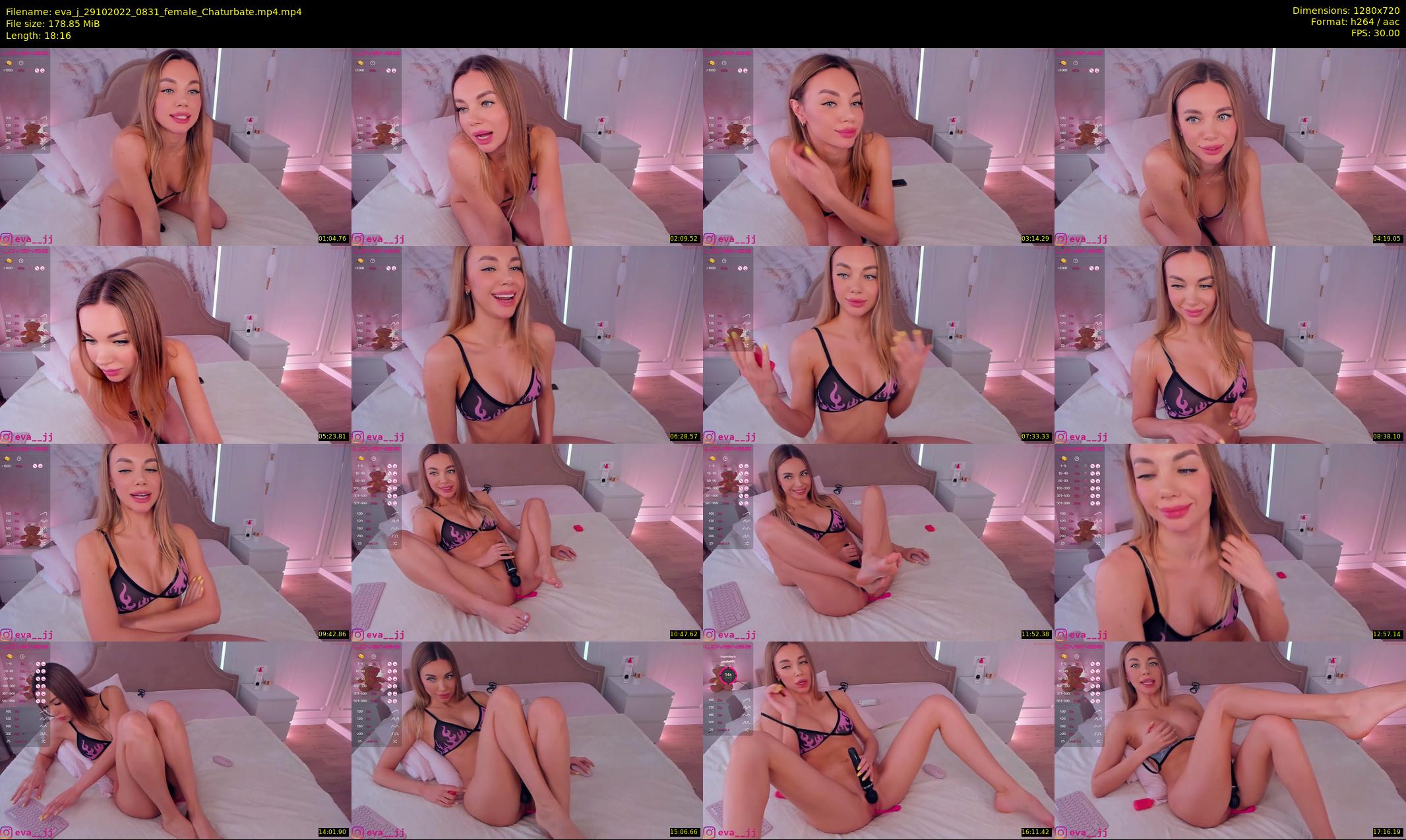 eva_j — 19 minute Chaturbate female cam show recording, 720p, Oct 29, 2022