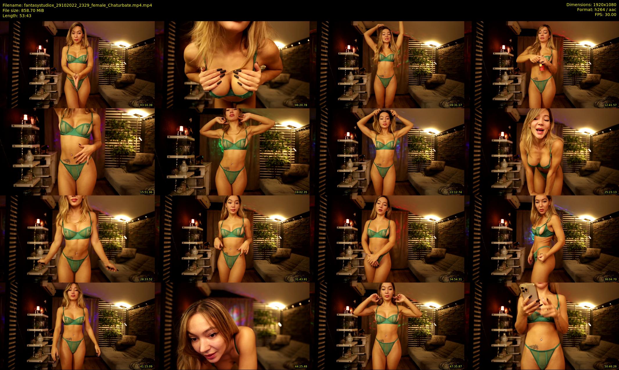 fantasystudiox — 54 minute Chaturbate female cam show recording, 1080p, Oct 29, 2022