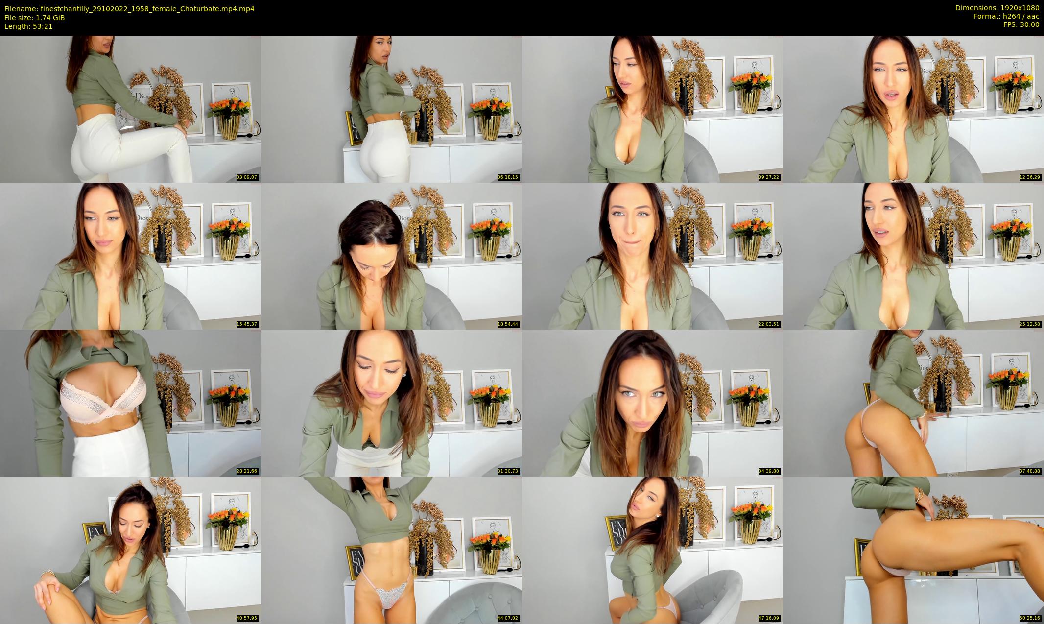 finestchantilly — 54 minute Chaturbate female cam show recording, 1080p, Oct 29, 2022
