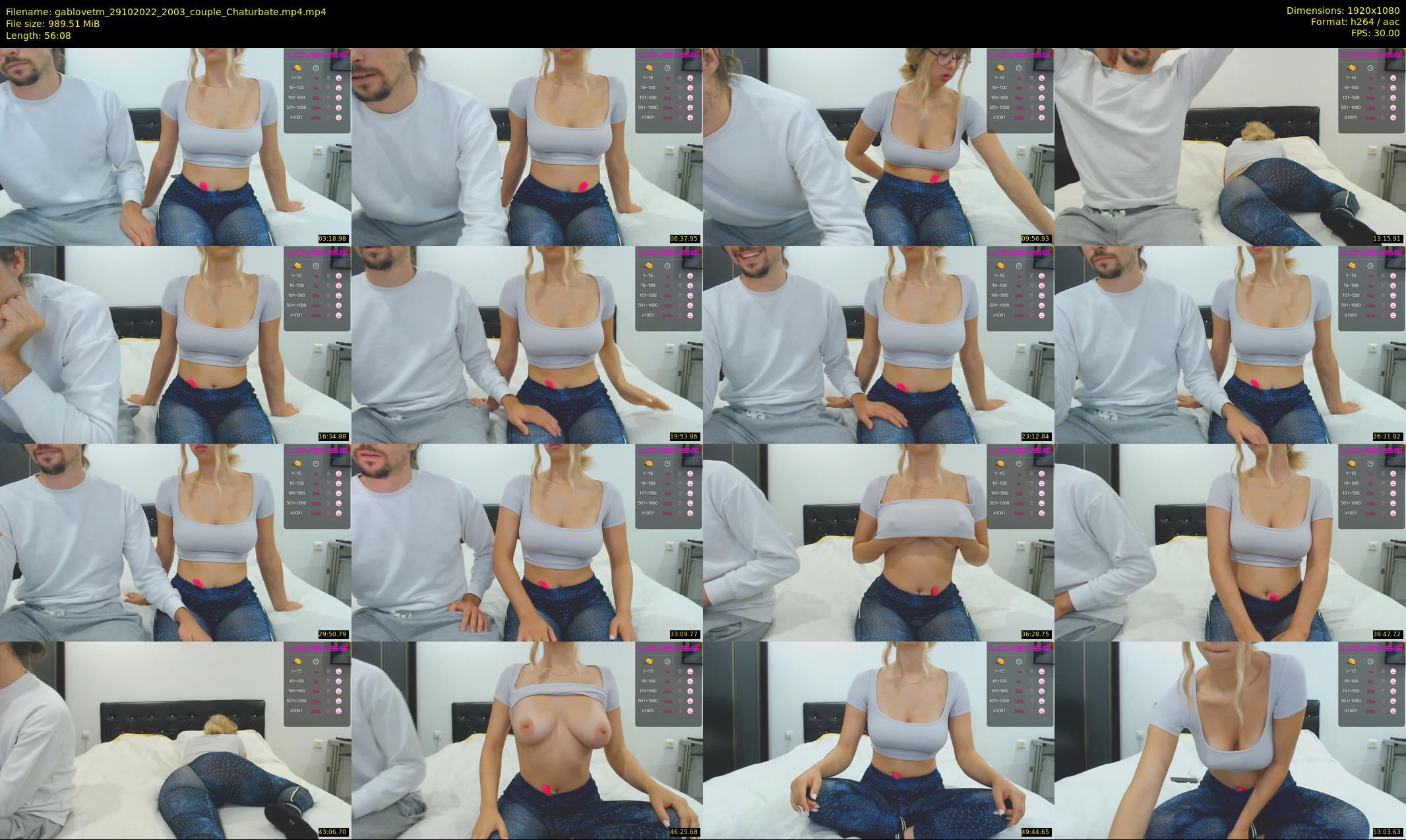 gablovetm — 57 minute Chaturbate couple cam show recording, 1080p, Oct 29, 2022