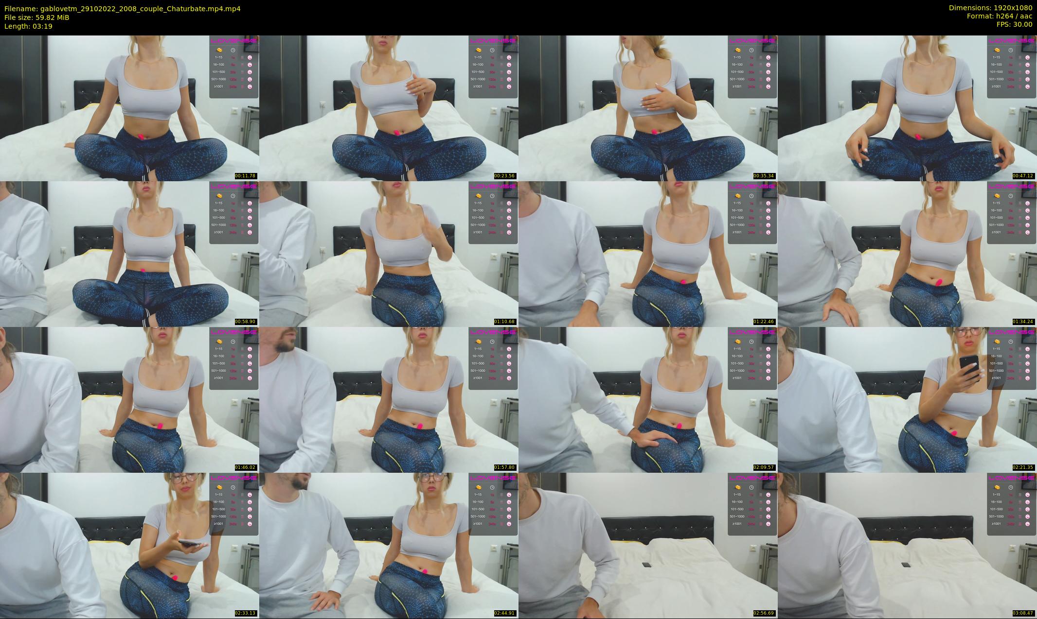 gablovetm — 4 minute Chaturbate couple cam show recording, 1080p, Oct 29, 2022