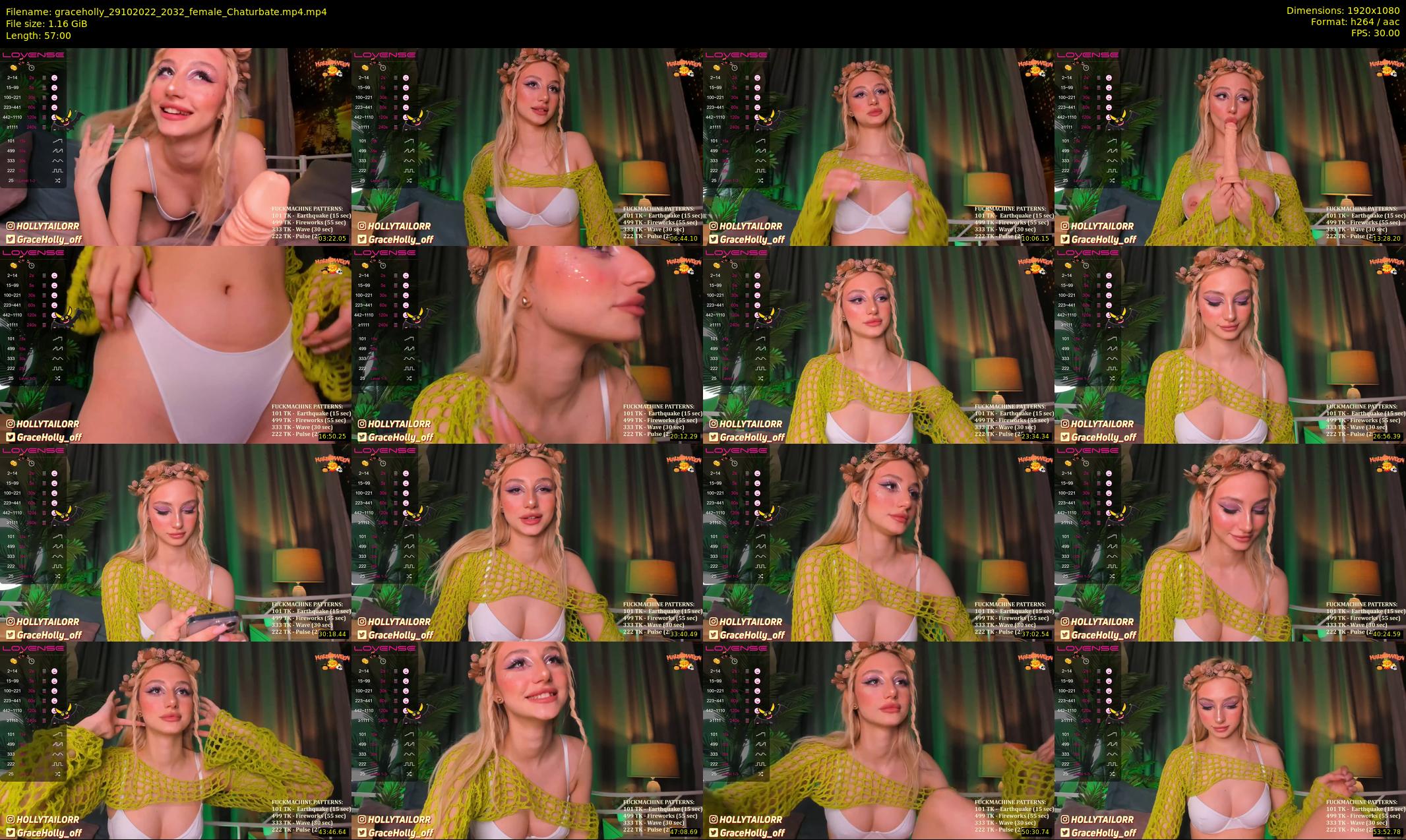 graceholly — 57 minute Chaturbate female cam show recording, 1080p, Oct 29, 2022
