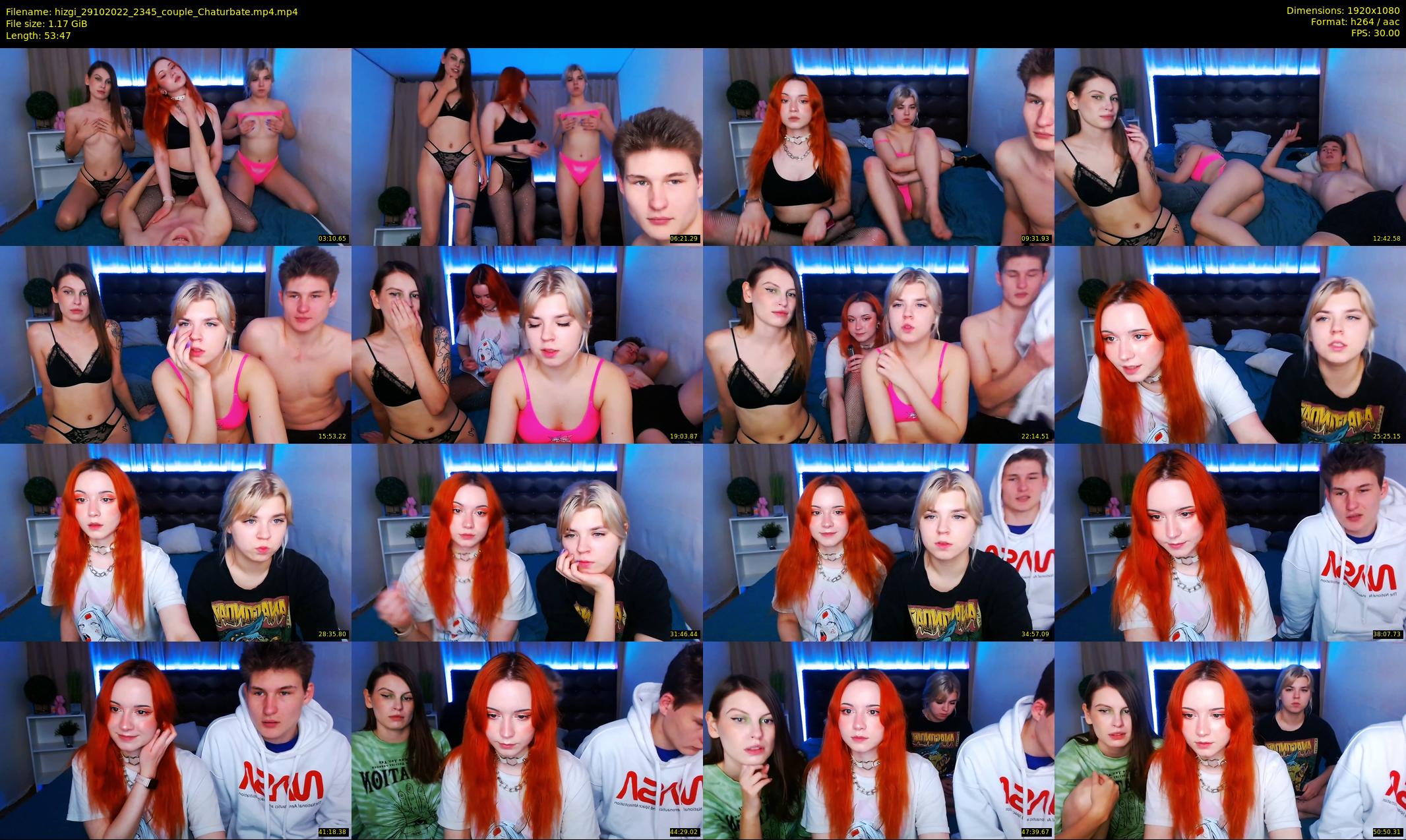 hizgi — 54 minute Chaturbate couple cam show recording, 1080p, Oct 29, 2022