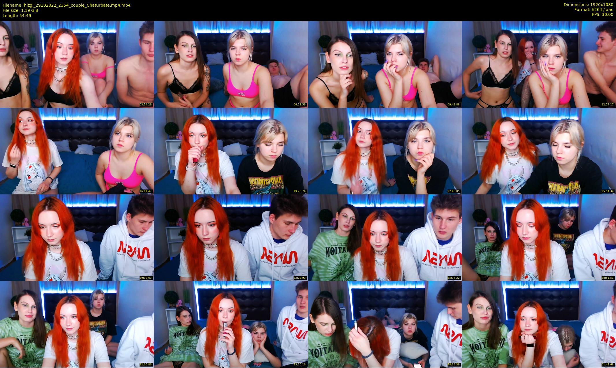 hizgi — 55 minute Chaturbate couple cam show recording, 1080p, Oct 29, 2022