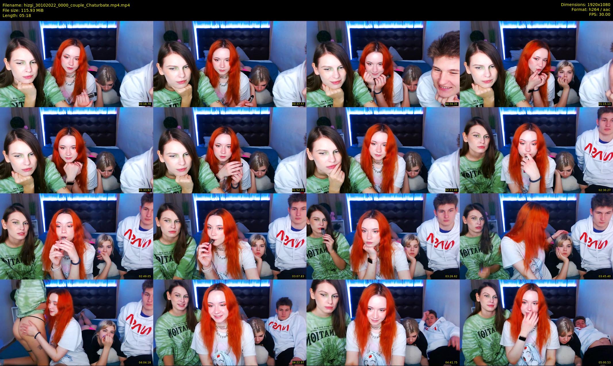 hizgi — 6 minute Chaturbate couple cam show recording, 1080p, Oct 30, 2022