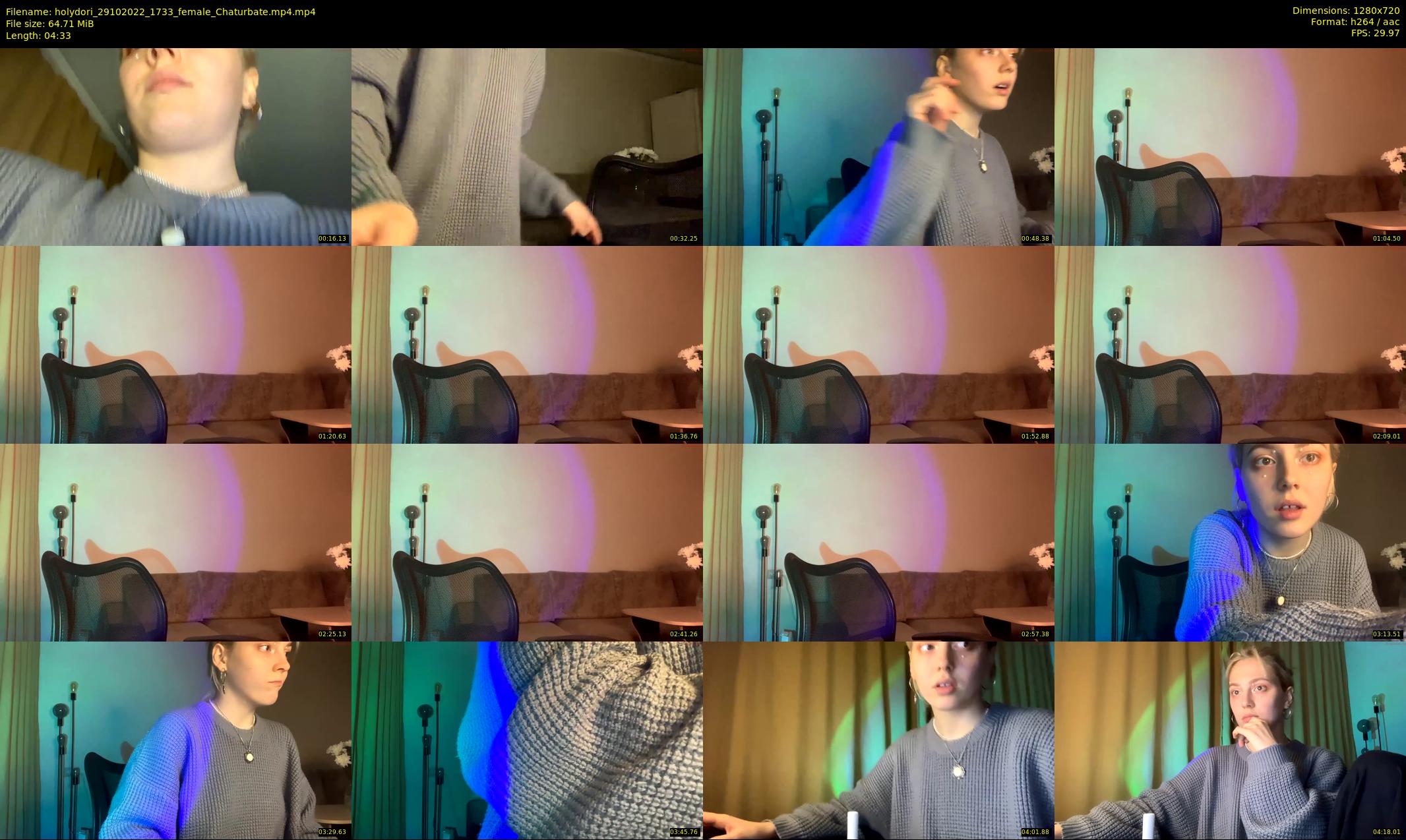 holydori — 5 minute Chaturbate female cam show recording, 720p, Oct 29, 2022