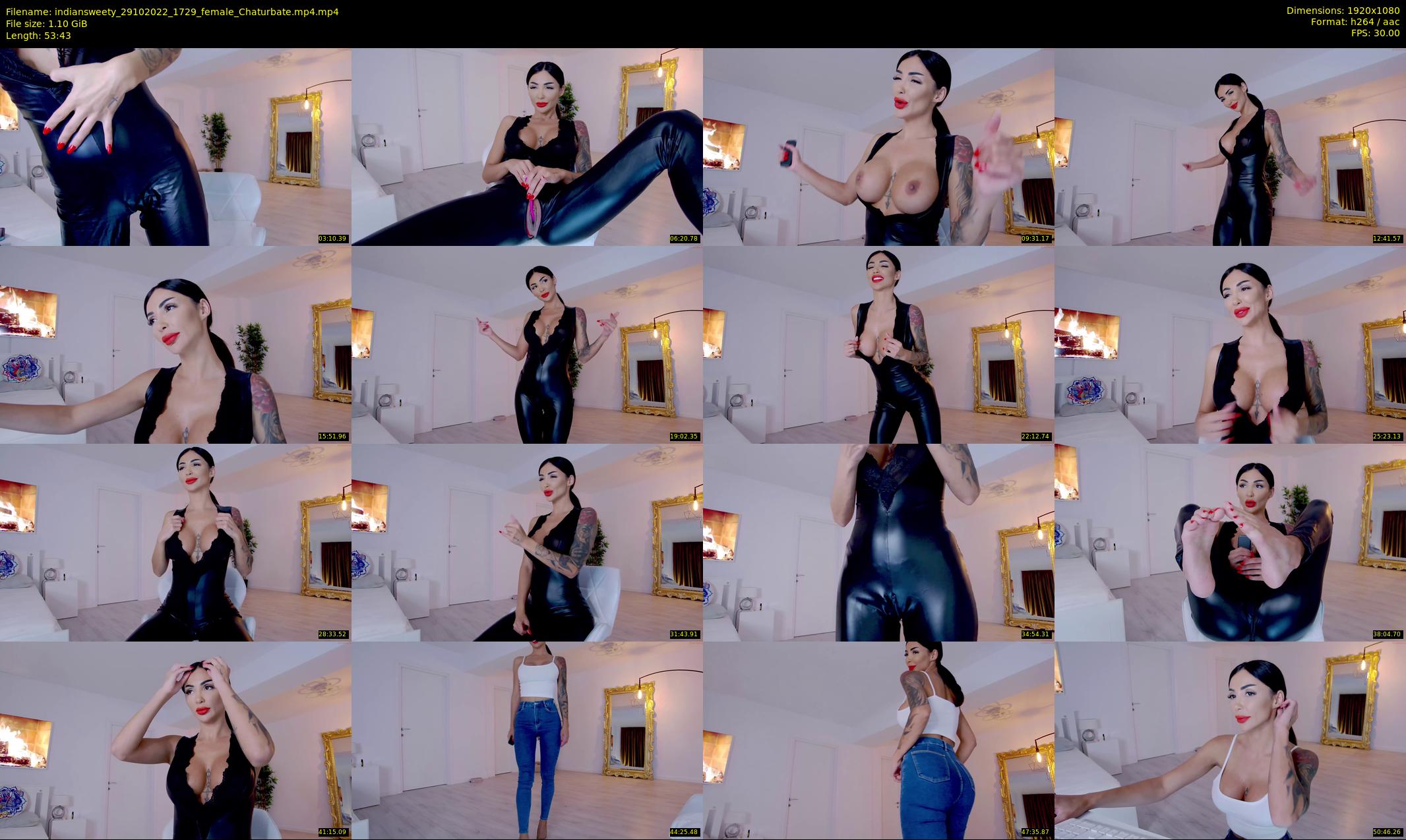 indiansweety — 54 minute Chaturbate female cam show recording, 1080p, Oct 29, 2022
