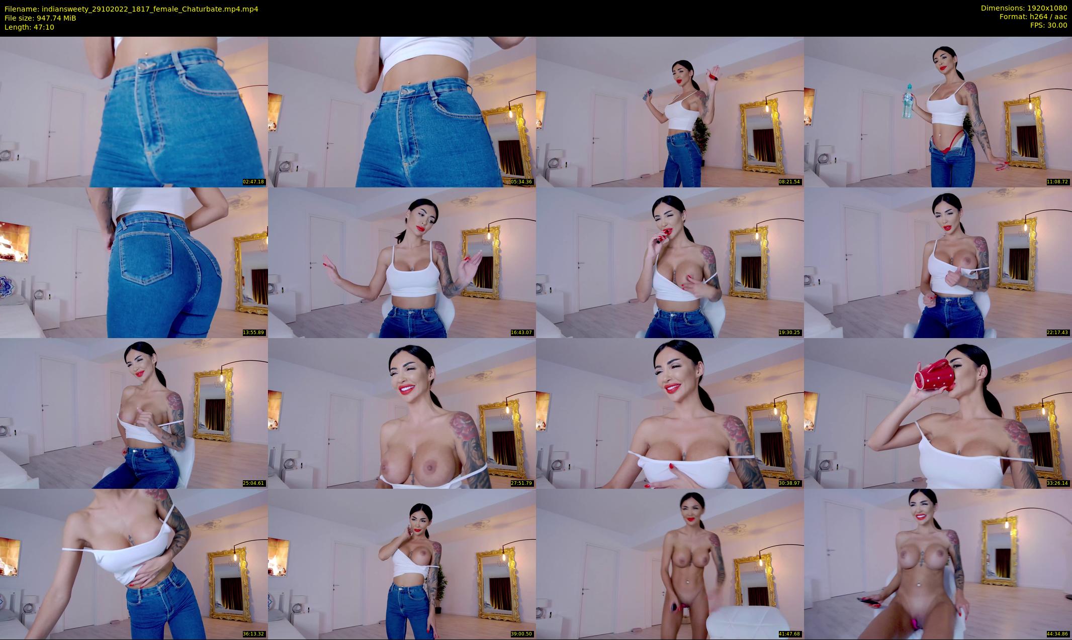 indiansweety — 48 minute Chaturbate female cam show recording, 1080p, Oct 29, 2022