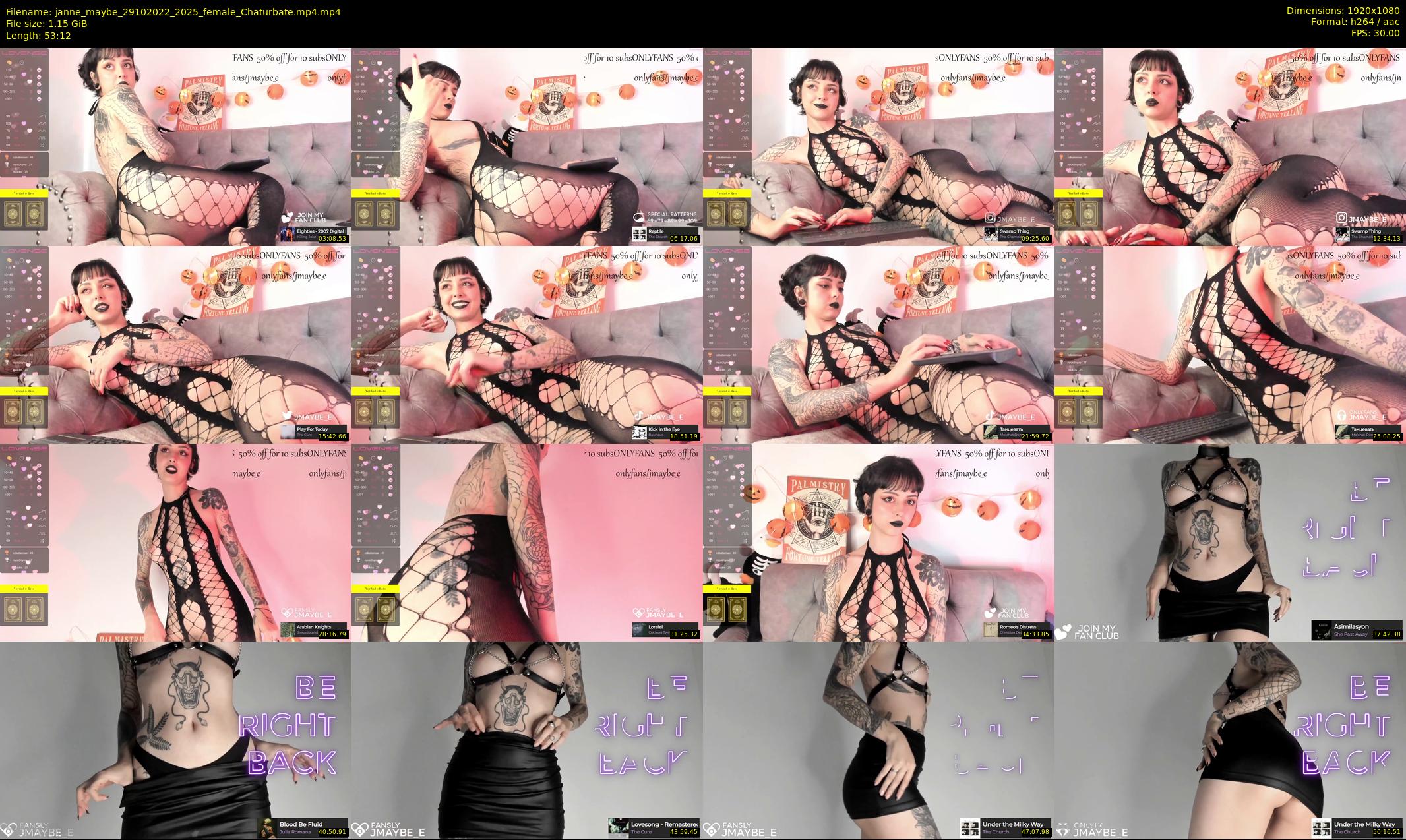 janne_maybe — 54 minute Chaturbate female cam show recording, 1080p, Oct 29, 2022