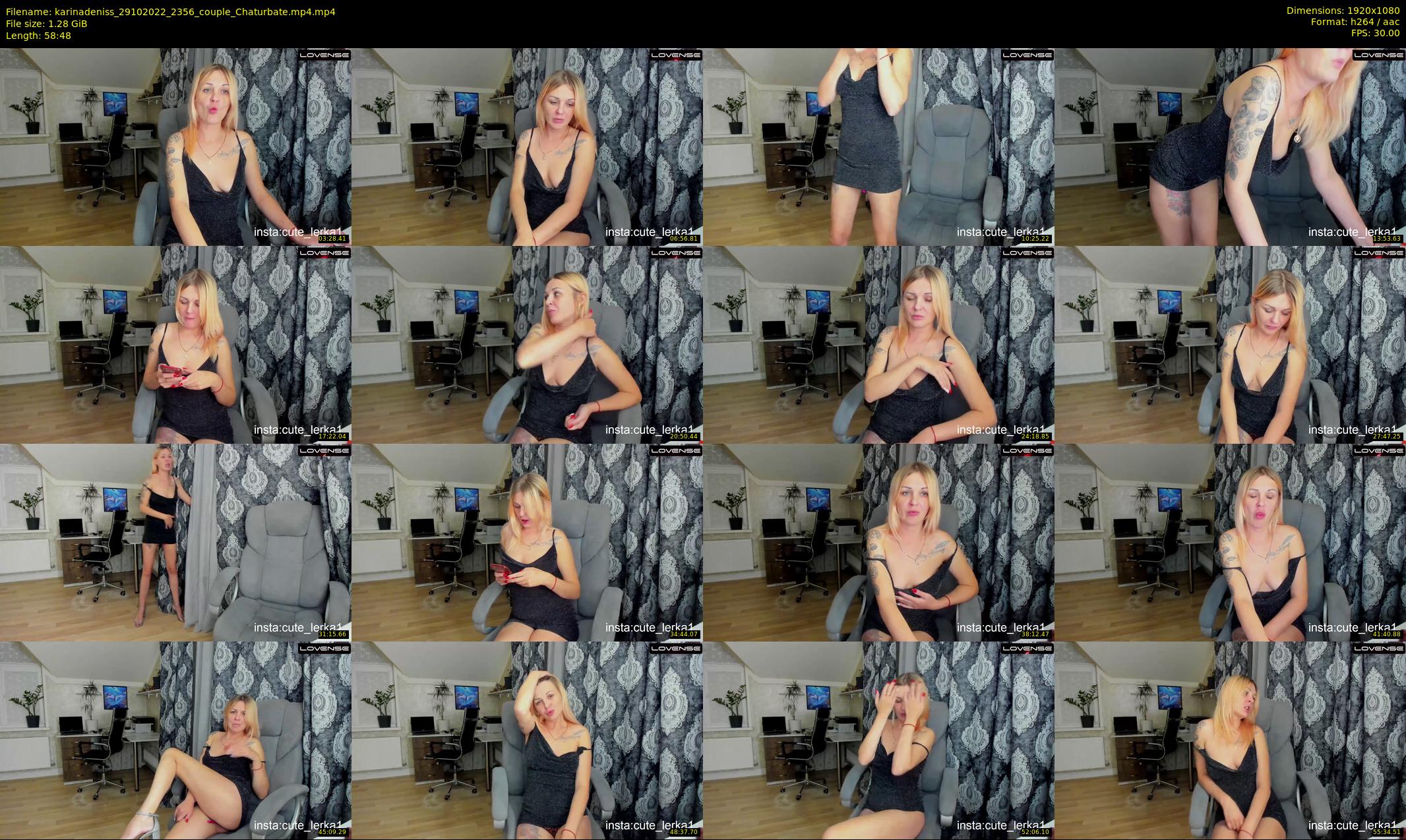 karinadeniss — 59 minute Chaturbate couple cam show recording, 1080p, Oct 29, 2022