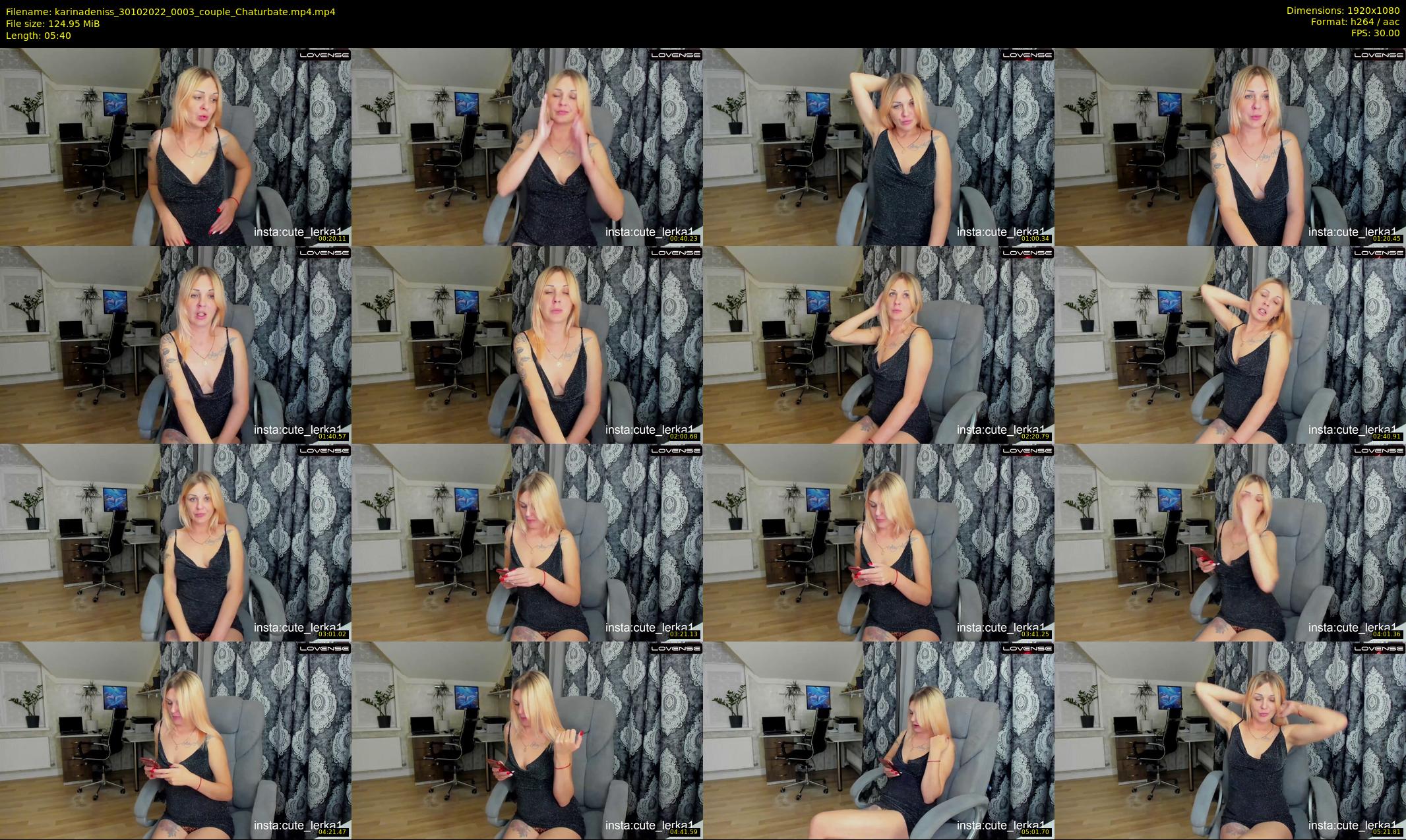 karinadeniss — 6 minute Chaturbate couple cam show recording, 1080p, Oct 30, 2022