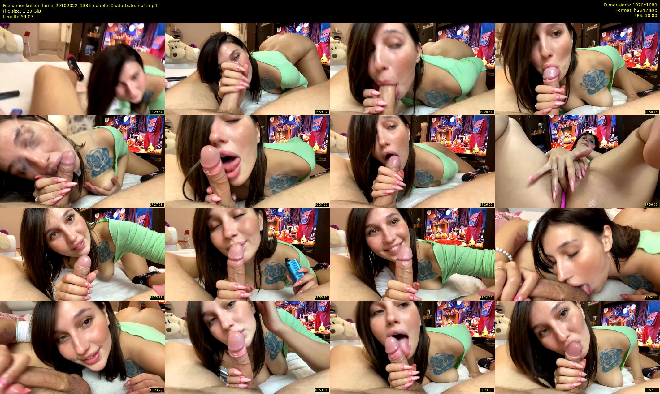 kristenflame — 60 minute Chaturbate couple cam show recording, 1080p, Oct 29, 2022