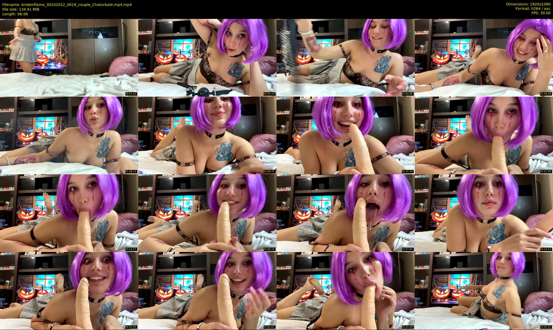 kristenflame — 7 minute Chaturbate couple cam show recording, 1080p, Oct 30, 2022