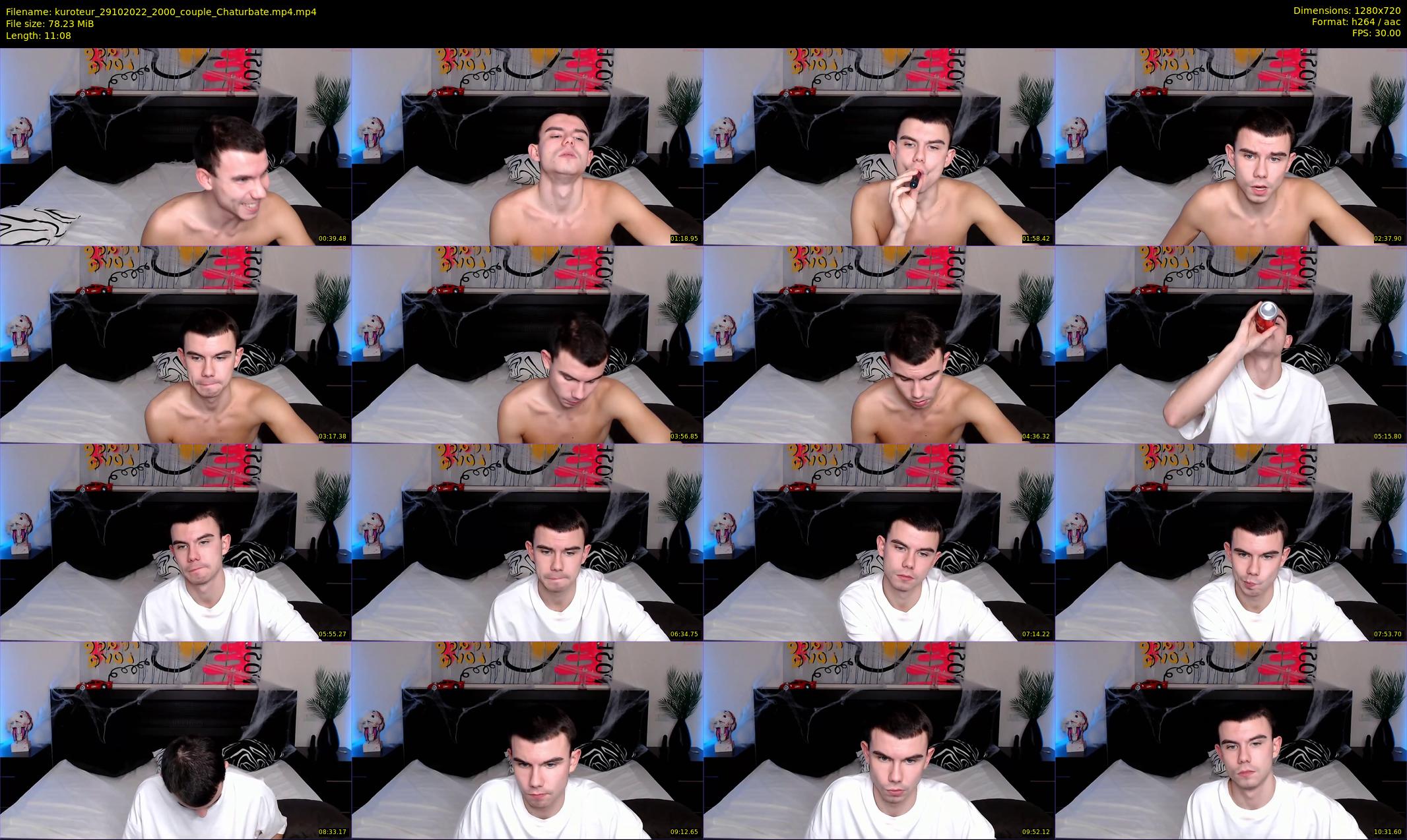 kuroteur — 12 minute Chaturbate couple cam show recording, 720p, Oct 29, 2022