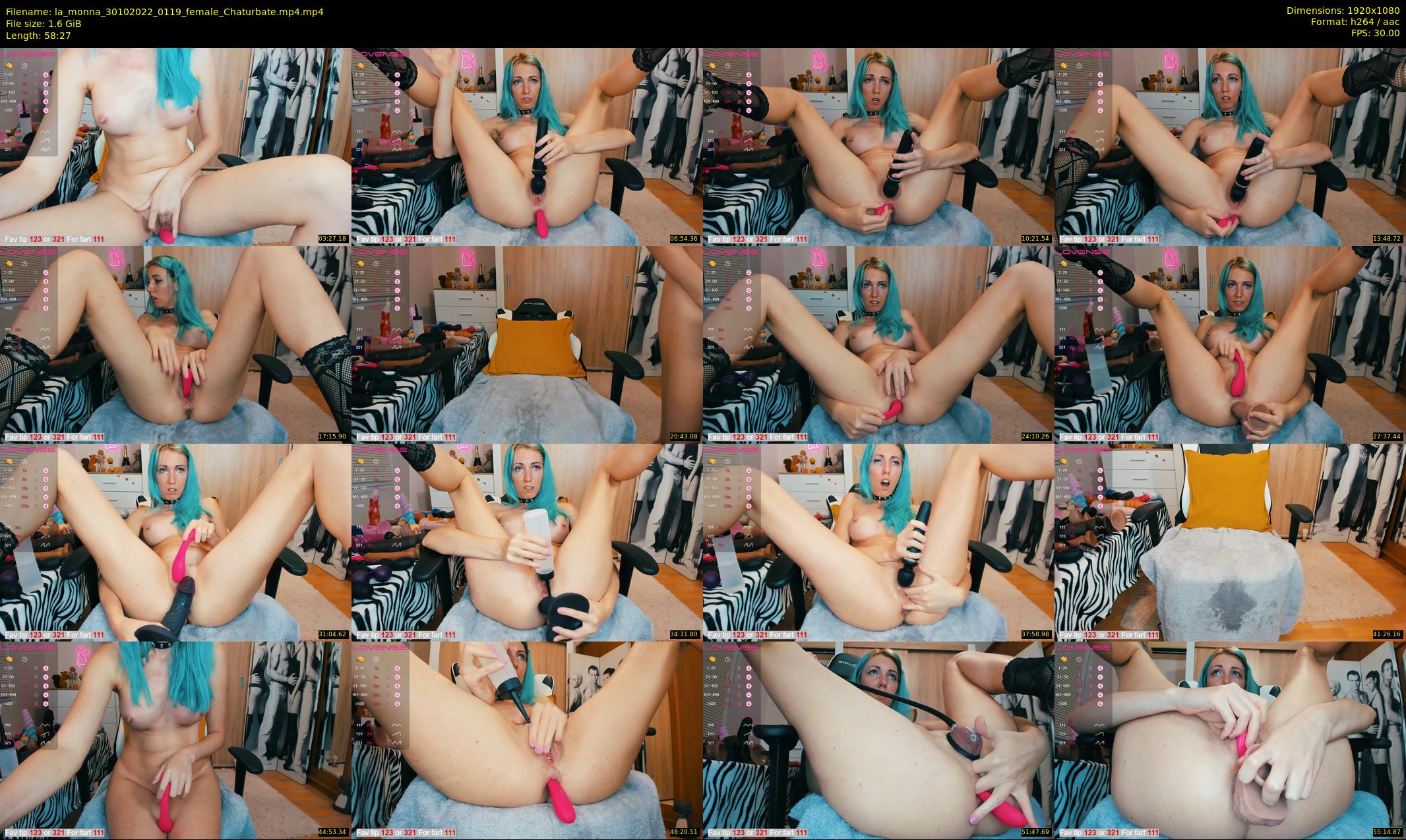 la_monna — 59 minute Chaturbate female cam show recording, 1080p, Oct 30, 2022