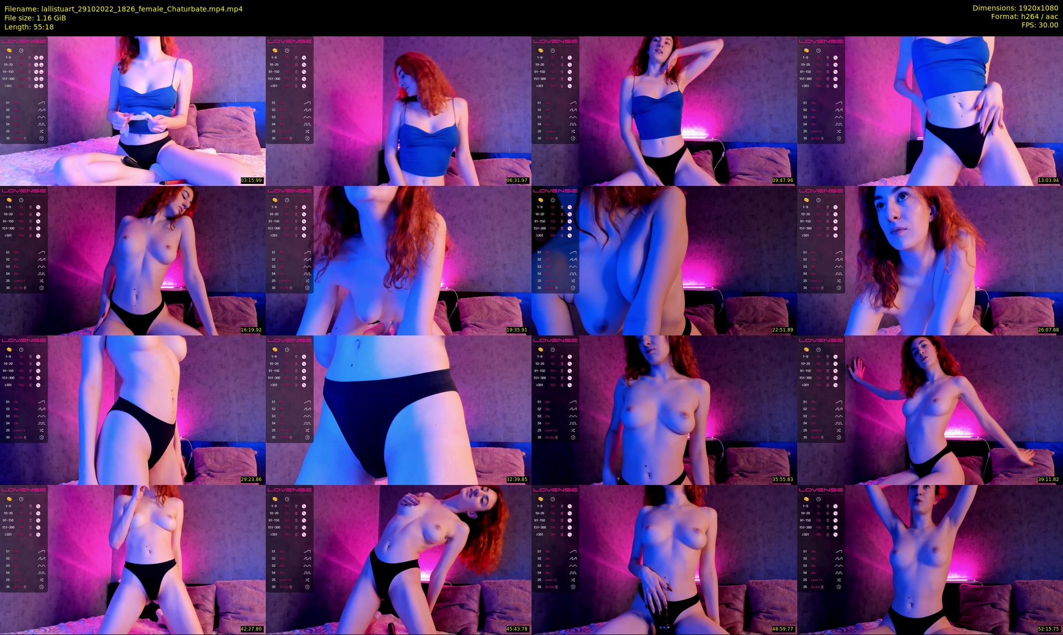 lallistuart — 56 minute Chaturbate female cam show recording, 1080p, Oct 29, 2022