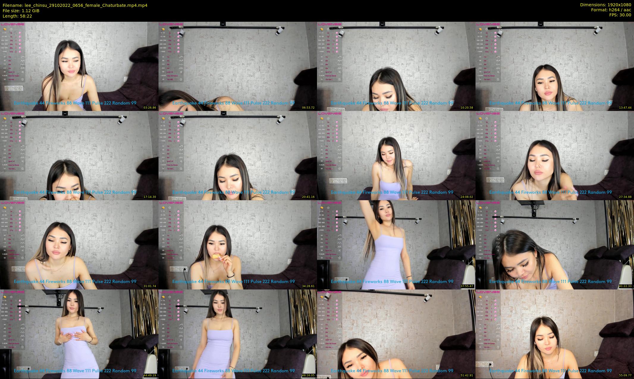 lee_chinsu — 59 minute Chaturbate female cam show recording, 1080p, Oct 29, 2022