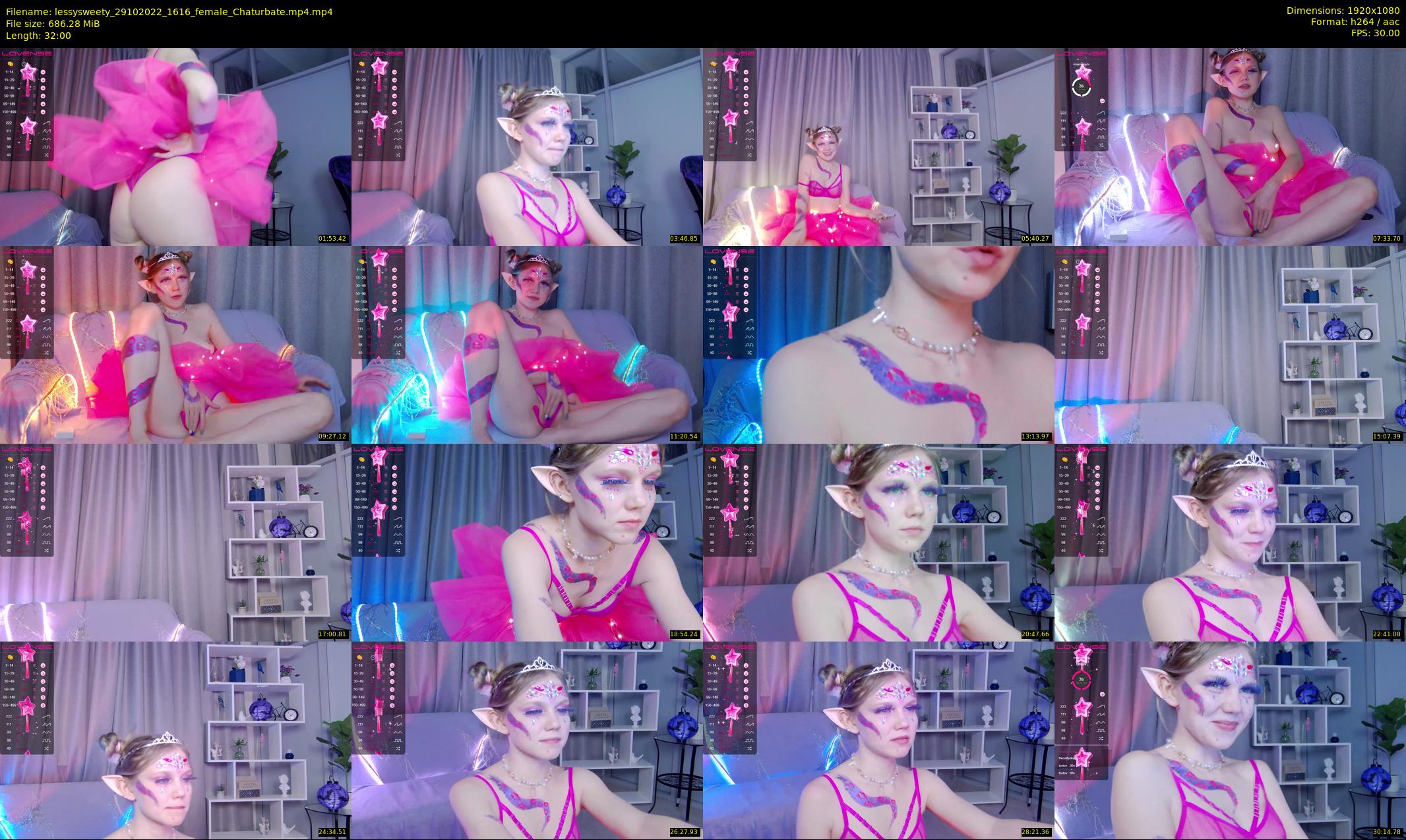 lessysweety — 32 minute Chaturbate female cam show recording, 1080p, Oct 29, 2022