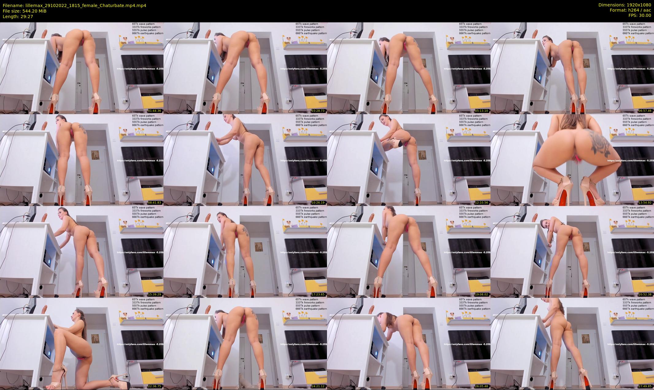 lillemax — 30 minute Chaturbate female cam show recording, 1080p, Oct 29, 2022