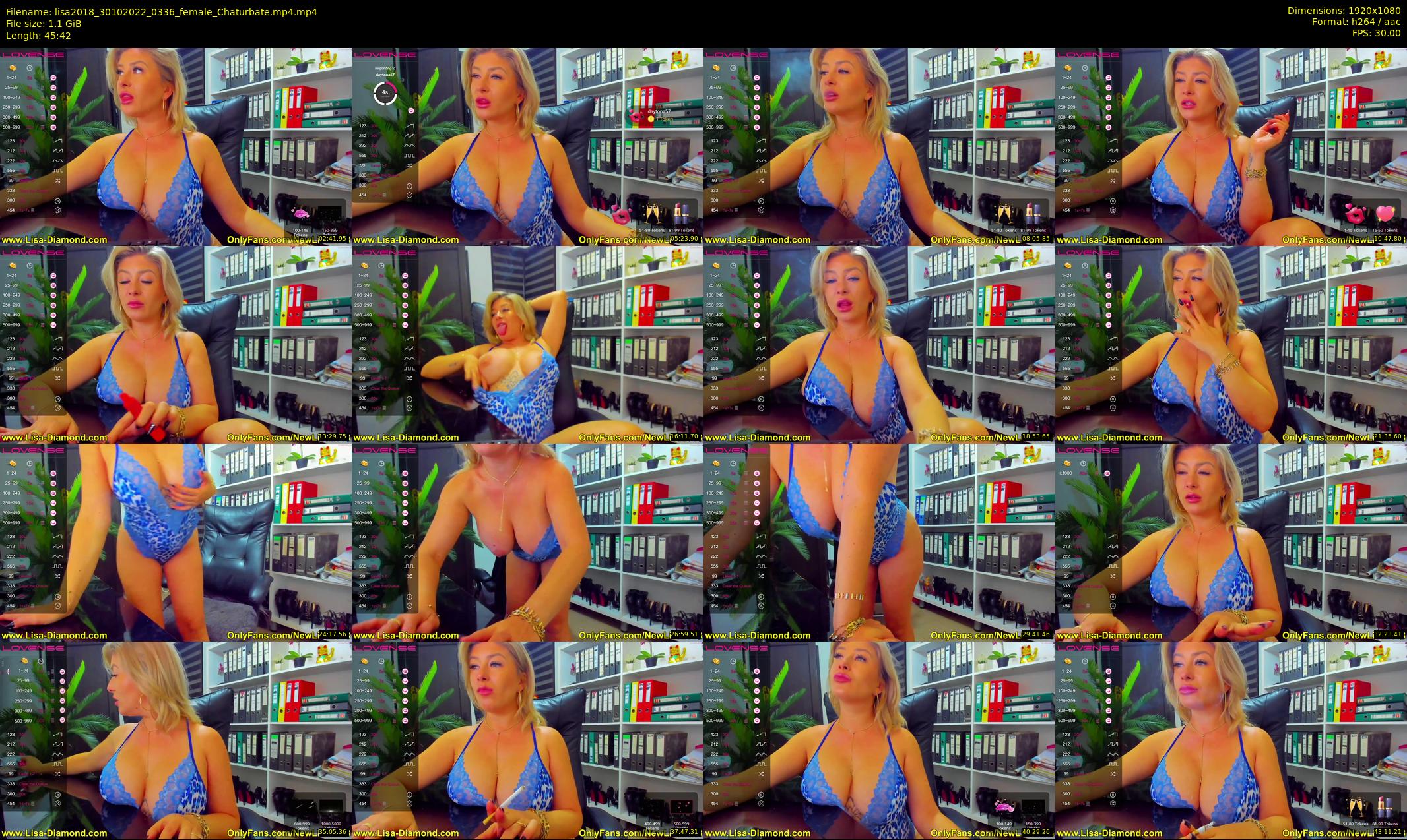 lisa2018 — 46 minute Chaturbate female cam show recording, 1080p, Oct 30, 2022