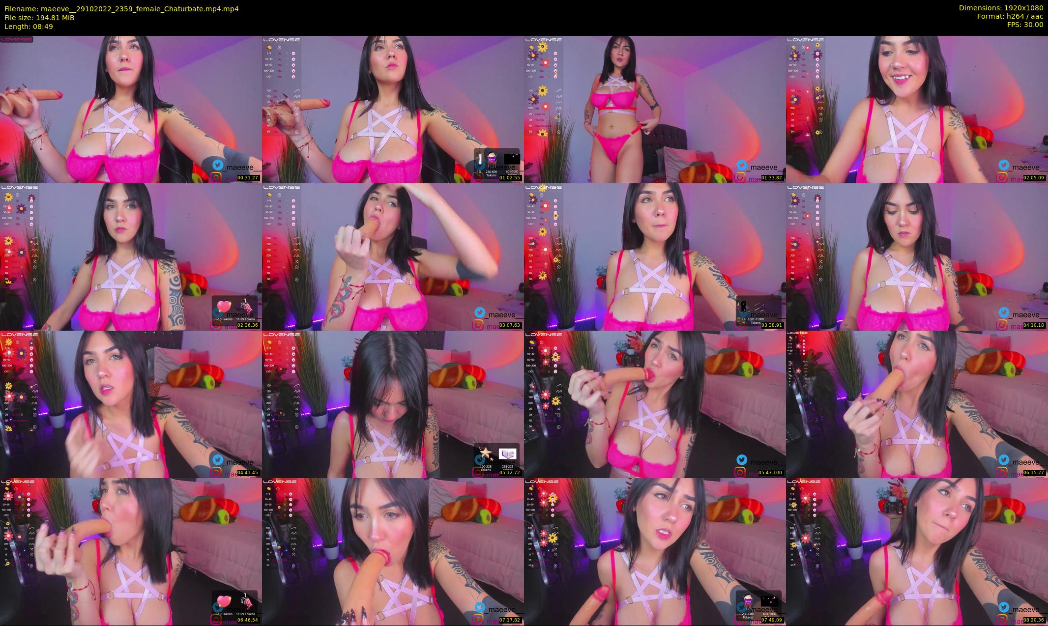 maeeve_ — 9 minute Chaturbate female cam show recording, 1080p, Oct 29, 2022