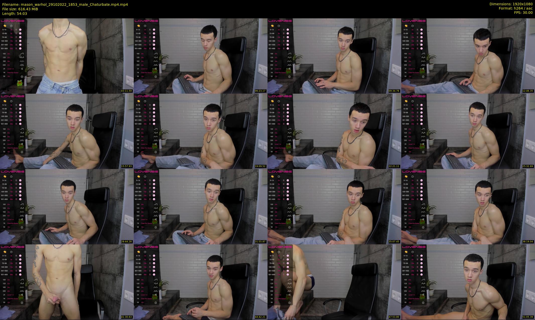 mason_warhol — 55 minute Chaturbate male cam show recording, 1080p, Oct 29, 2022