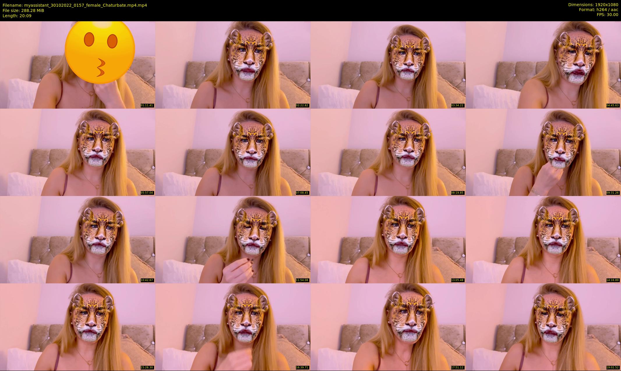 myassistant — 21 minute Chaturbate female cam show recording, 1080p, Oct 30, 2022