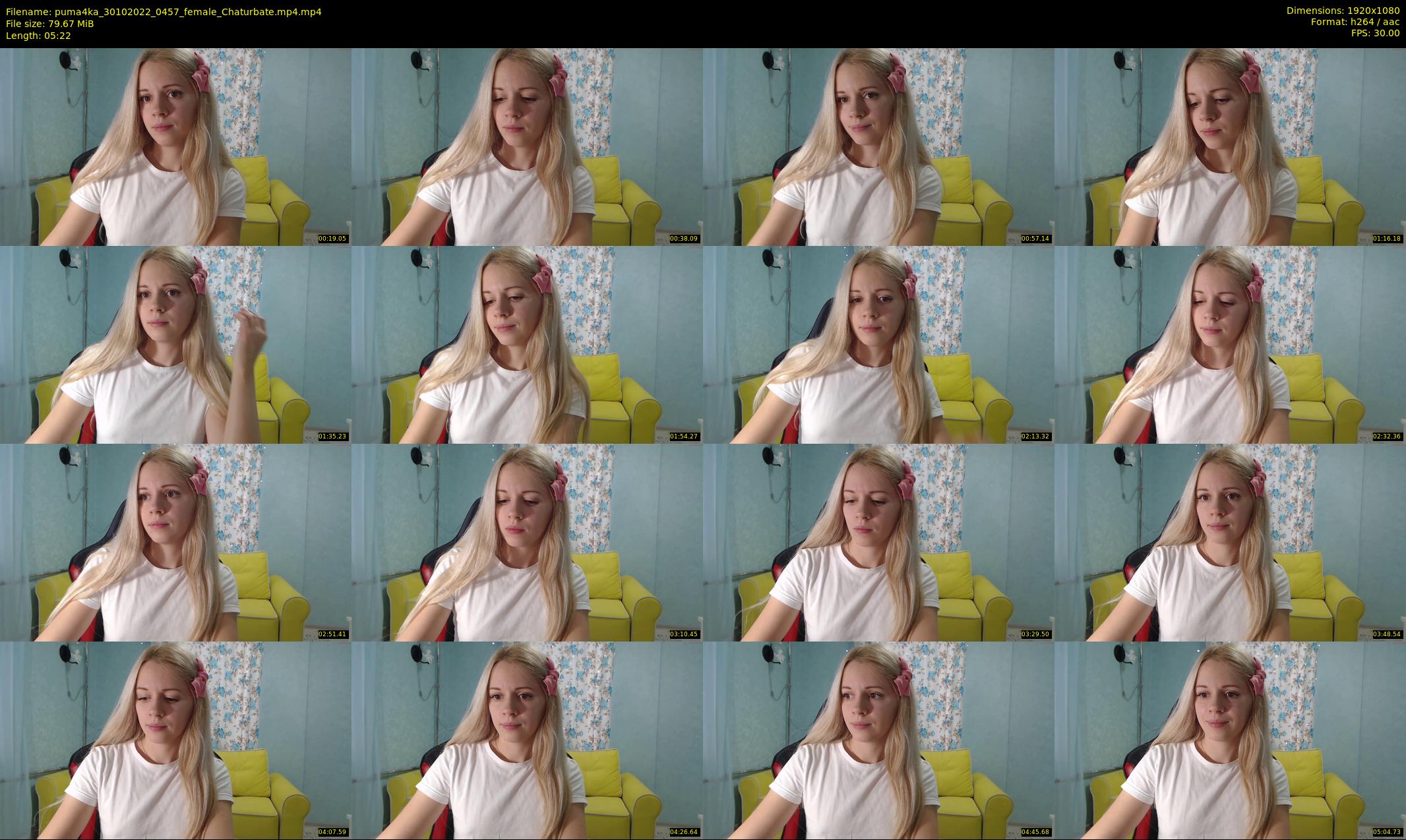 puma4ka — 6 minute Chaturbate female cam show recording, 1080p, Oct 30, 2022