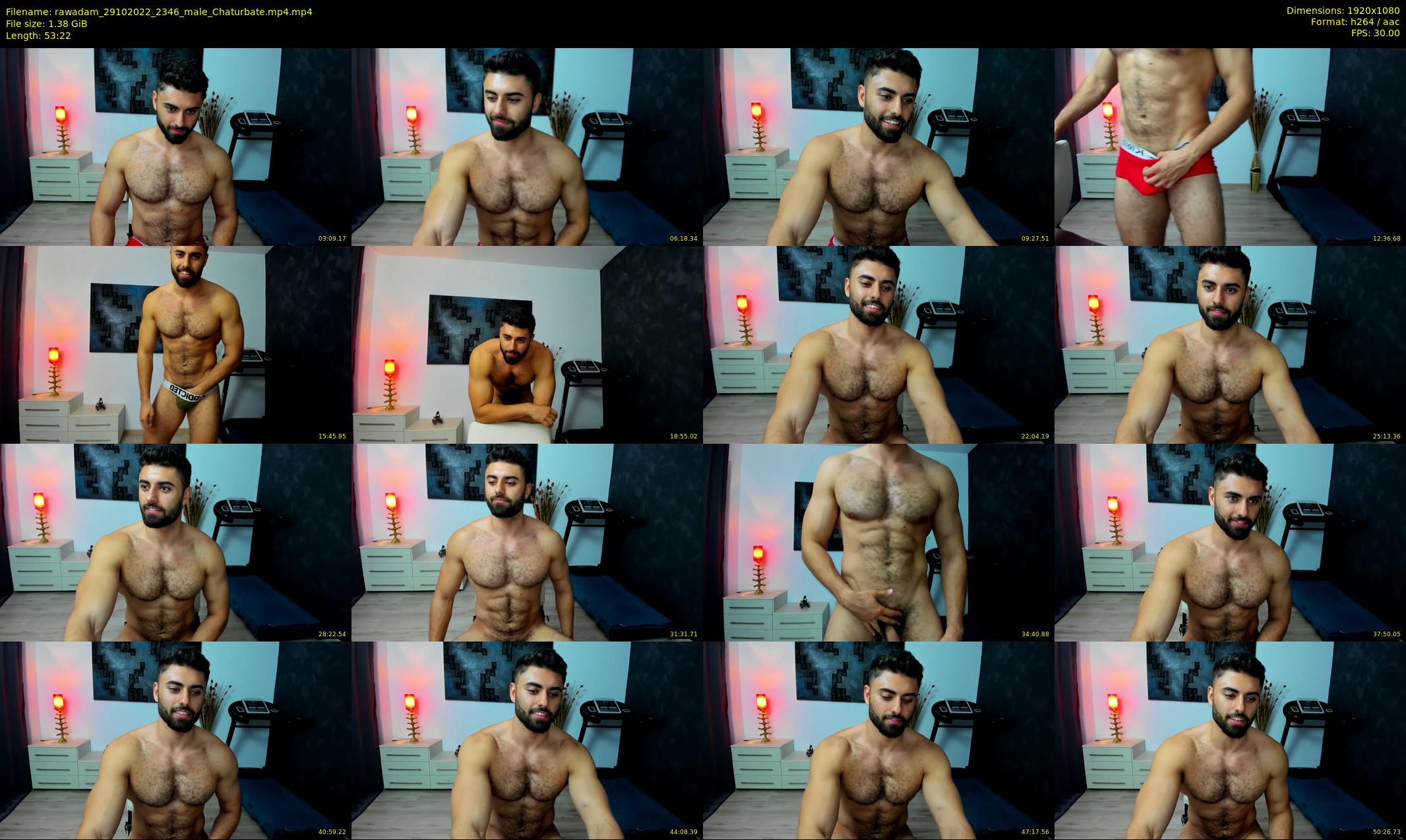 rawadam — 54 minute Chaturbate male cam show recording, 1080p, Oct 29, 2022
