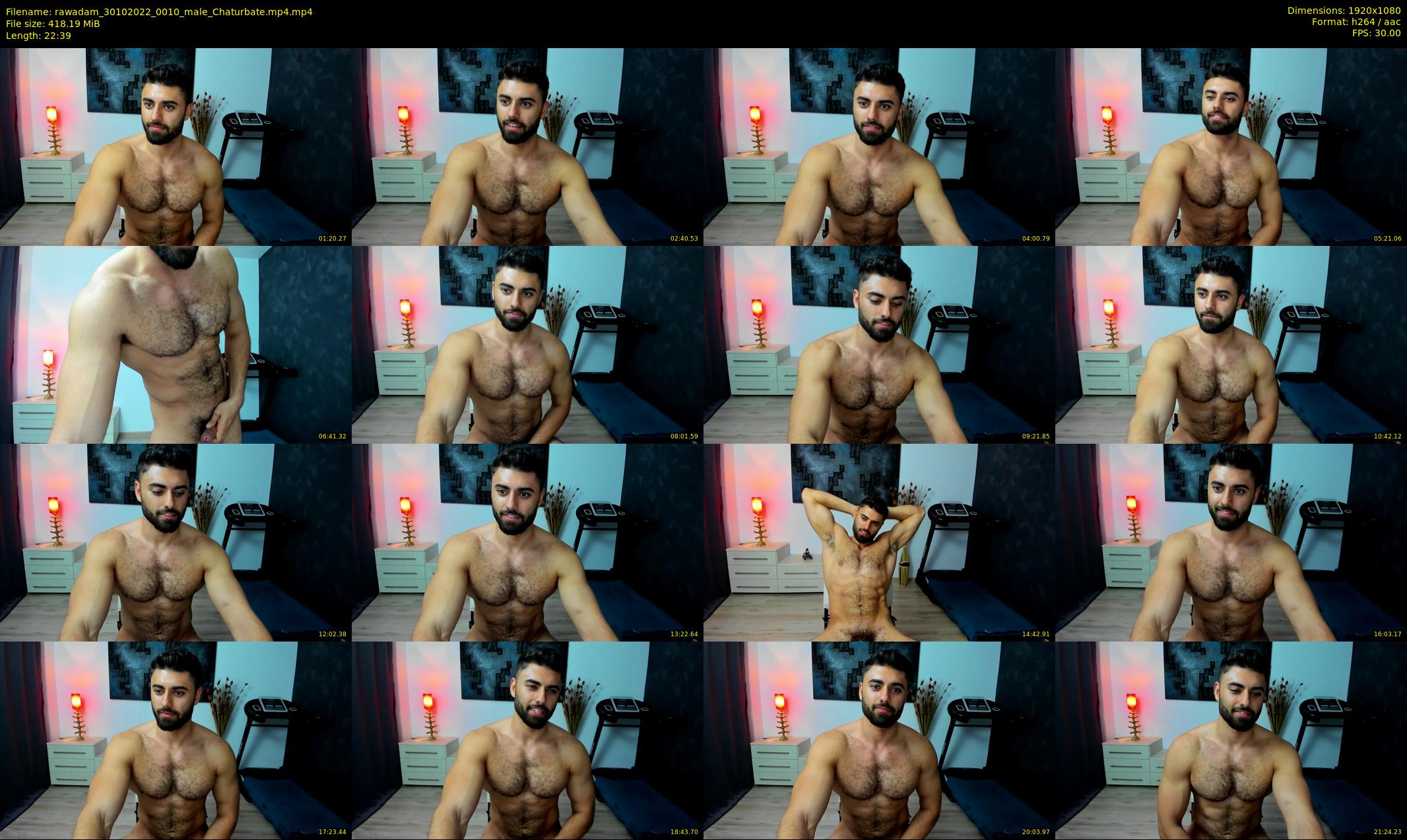 rawadam — 23 minute Chaturbate male cam show recording, 1080p, Oct 30, 2022