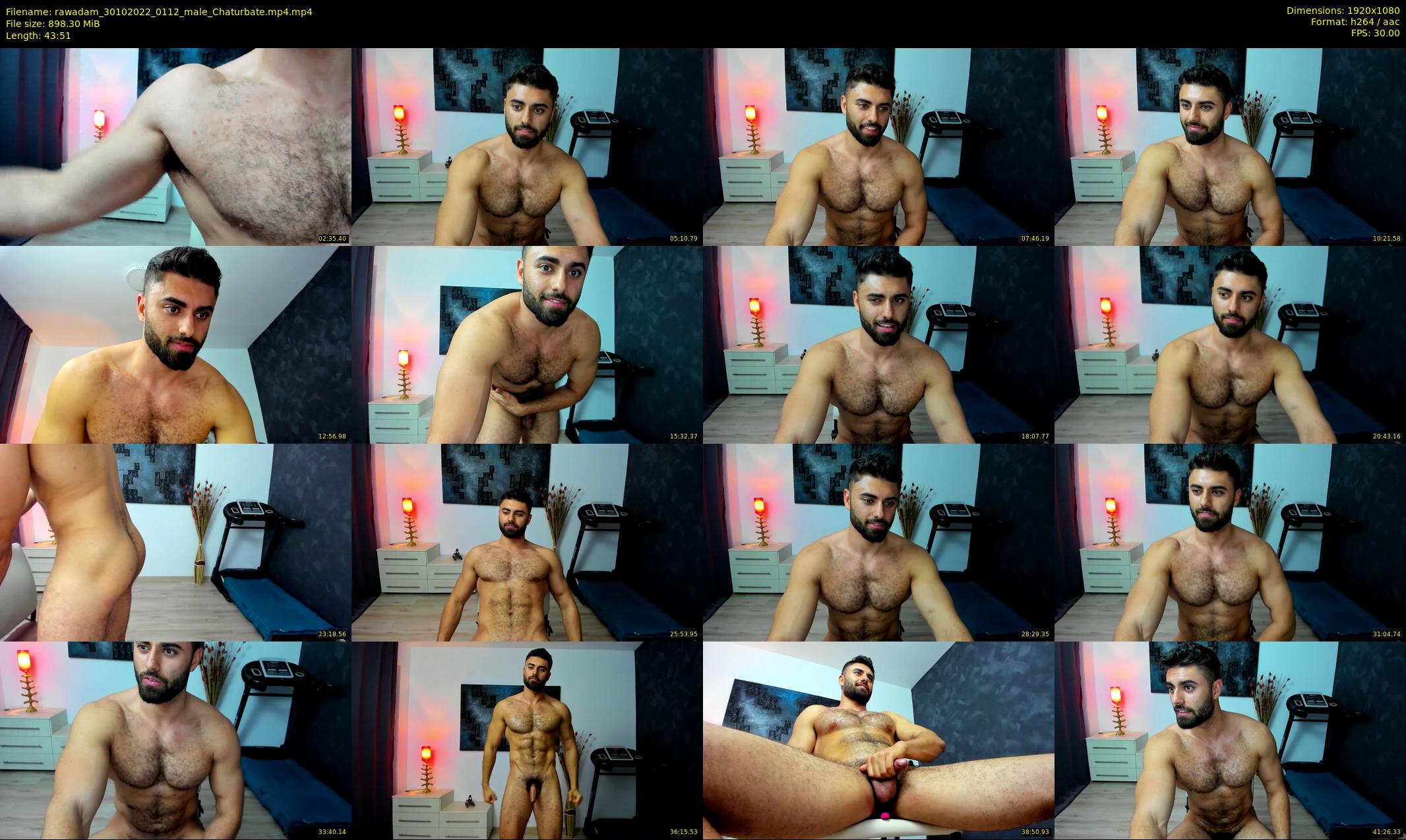rawadam — 44 minute Chaturbate male cam show recording, 1080p, Oct 30, 2022