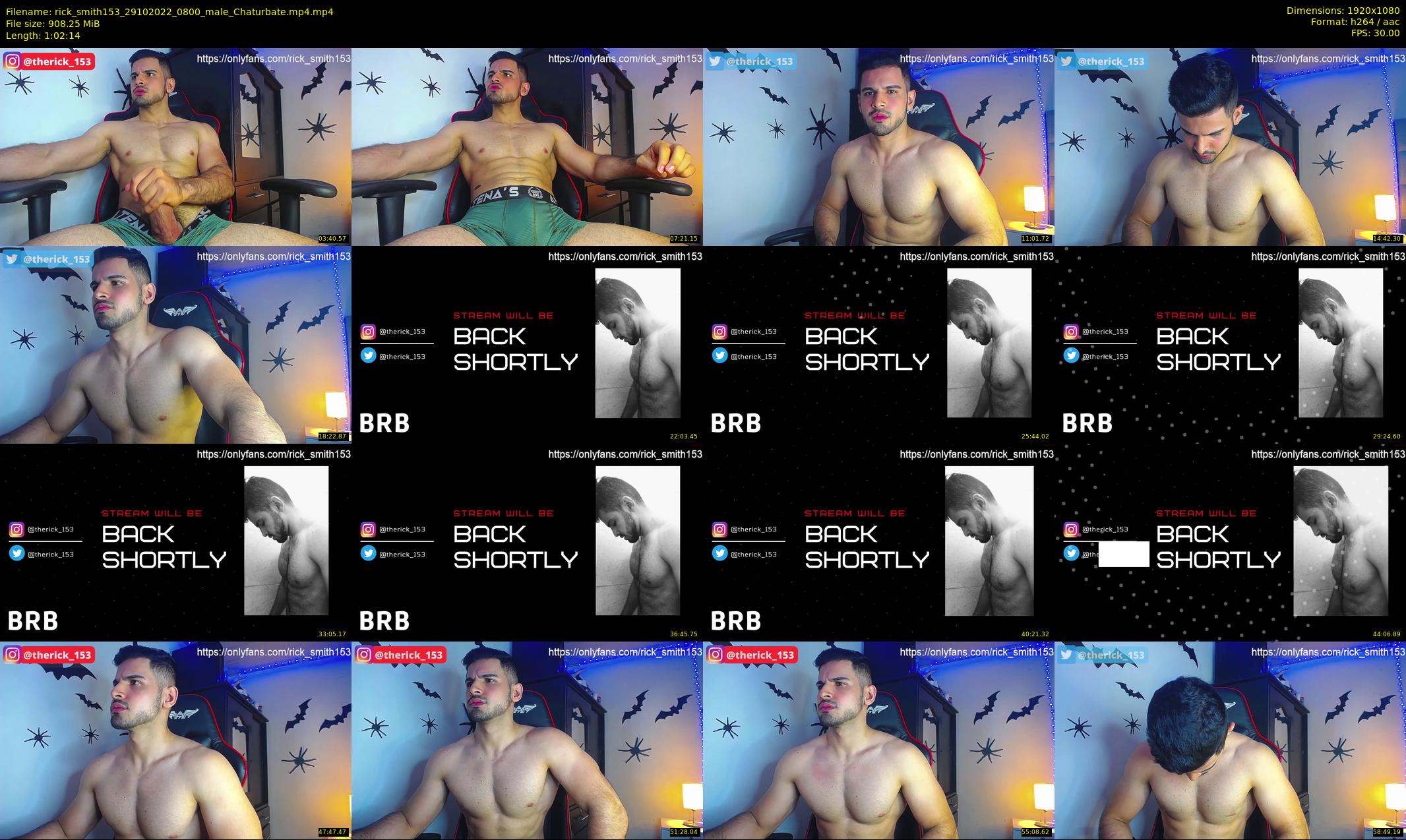rick_smith153 — 63 minute Chaturbate male cam show recording, 1080p, Oct 29, 2022