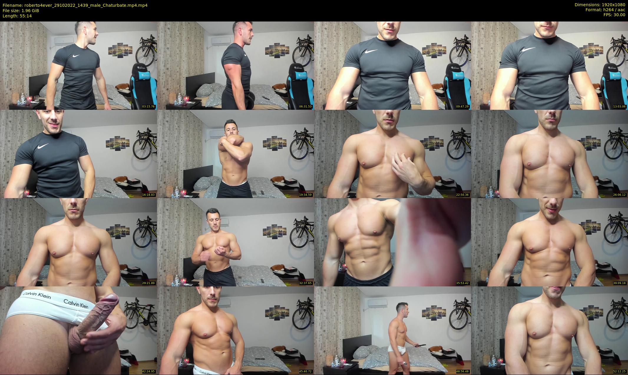 roberto4ever — 56 minute Chaturbate male cam show recording, 1080p, Oct 29, 2022